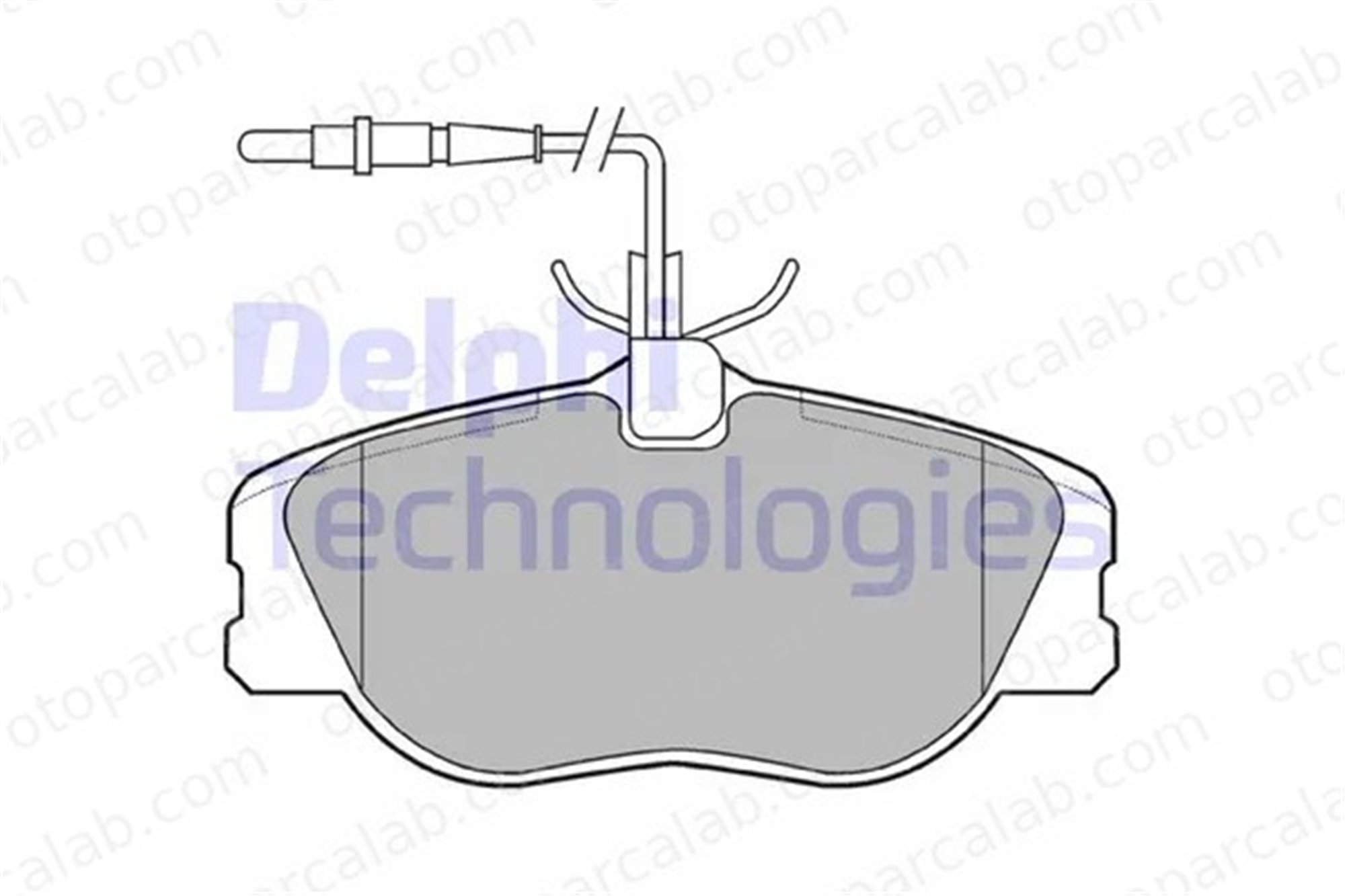 DELPHI LP909 Fren Disk Balata Ön FIAT ULYSSE CITROËN EVASION MPV 1611458180 1617249280