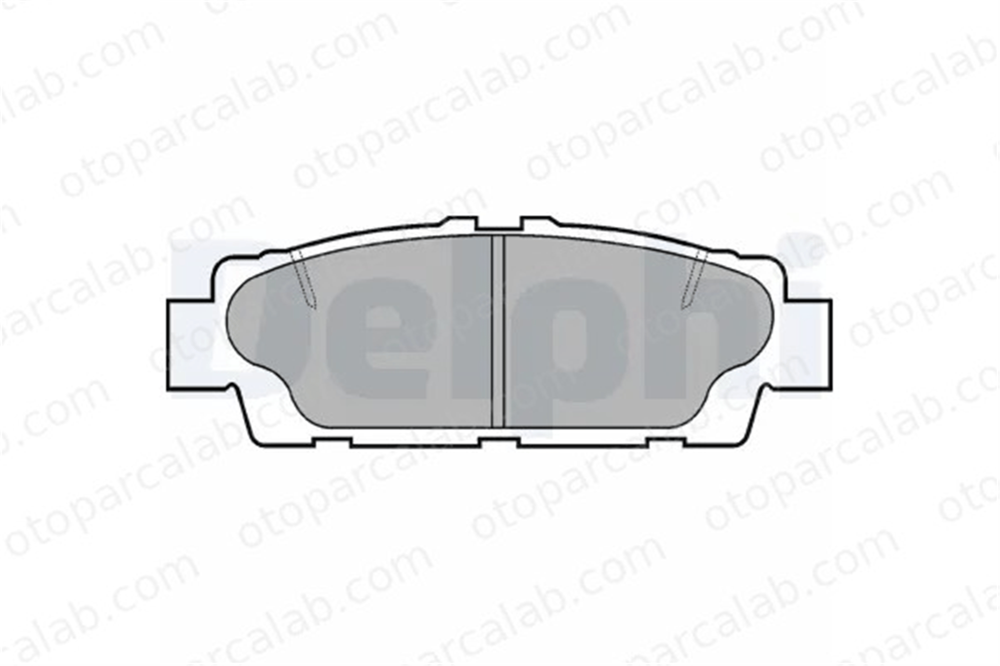 DELPHI LP937 Fren Disk Balata Arka LEXUS LS 446650070 04466-50070
