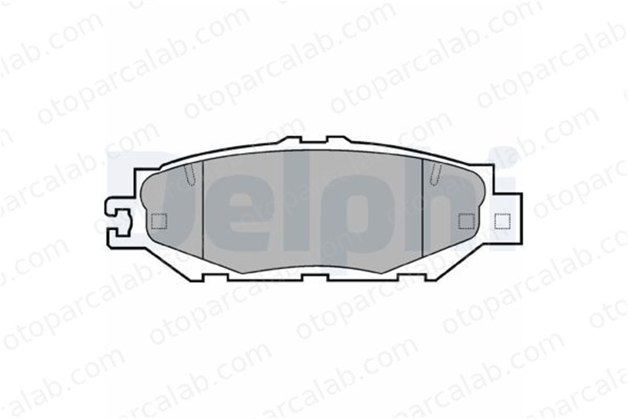 DELPHI LP939 Fren Disk Balata Arka LEXUS LS 446650030 446650060