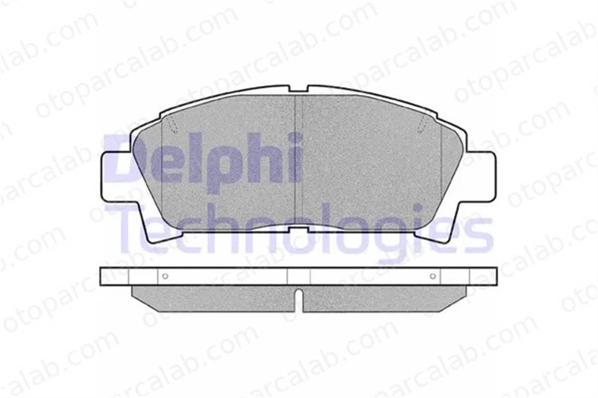 DELPHI LP940 Fren Disk Balata Ön TOYOTA AVENSIS AVENSIS Liftback 446512160 04465-12160