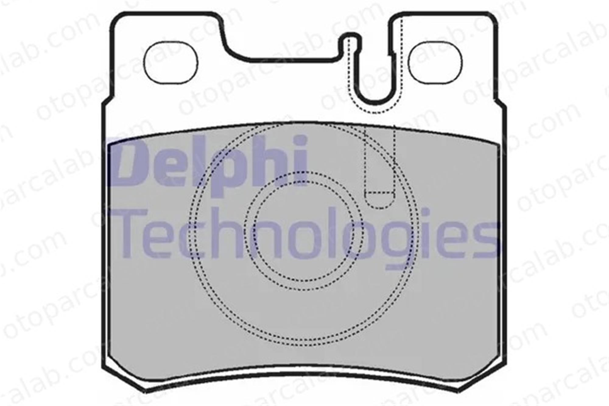 DELPHI LP946 Fren Disk Balata Arka MERCEDES-BENZ 124 T-Model S-SERISI 14200220 001 420 0220