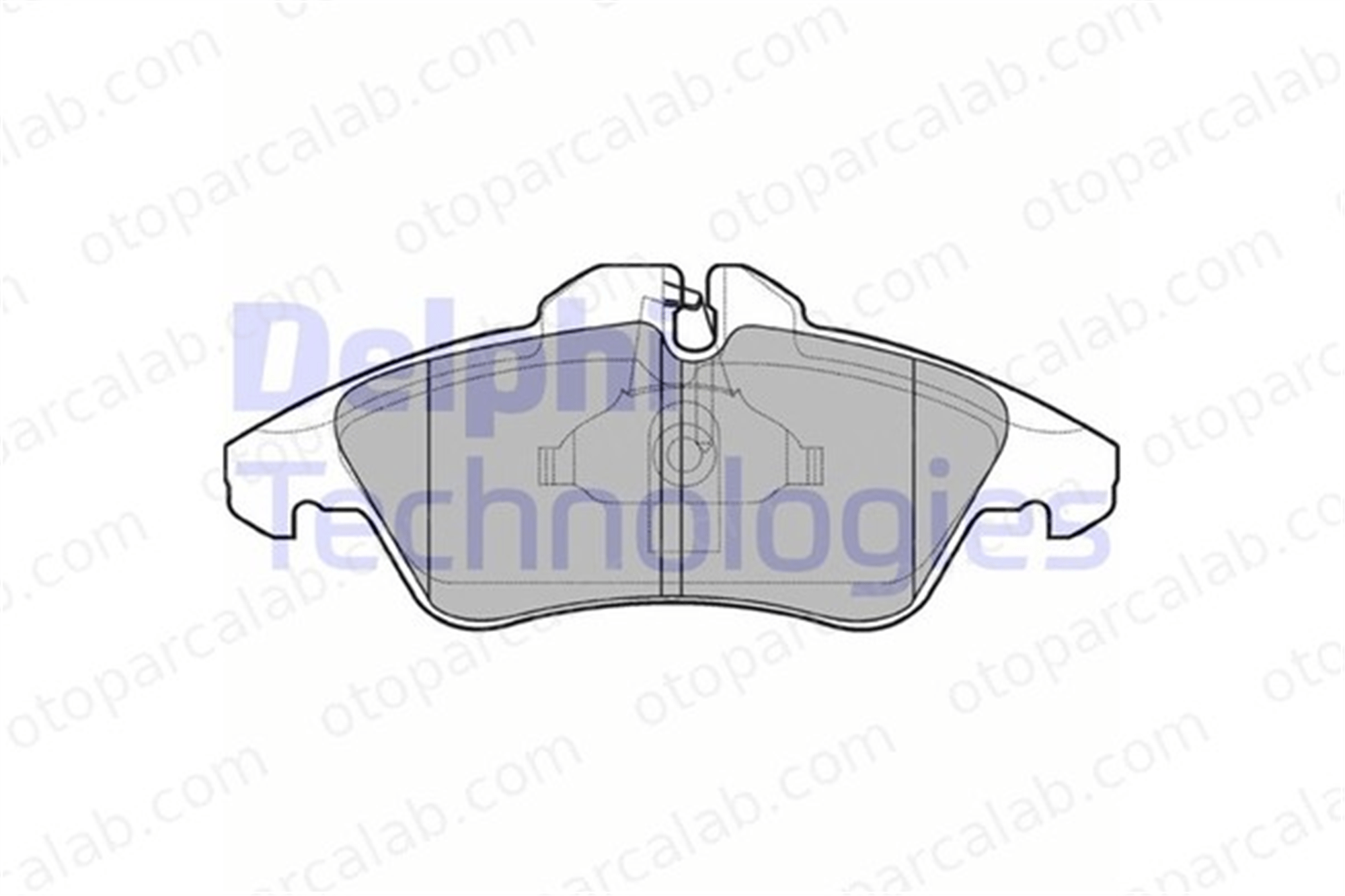 DELPHI LP980 Fren Disk Balata Ön MERCEDES-BENZ SPRINTER 3-t Panelvan/Van SPRINTER 3-t Minibüs/Otobüs A0024203920 24203920