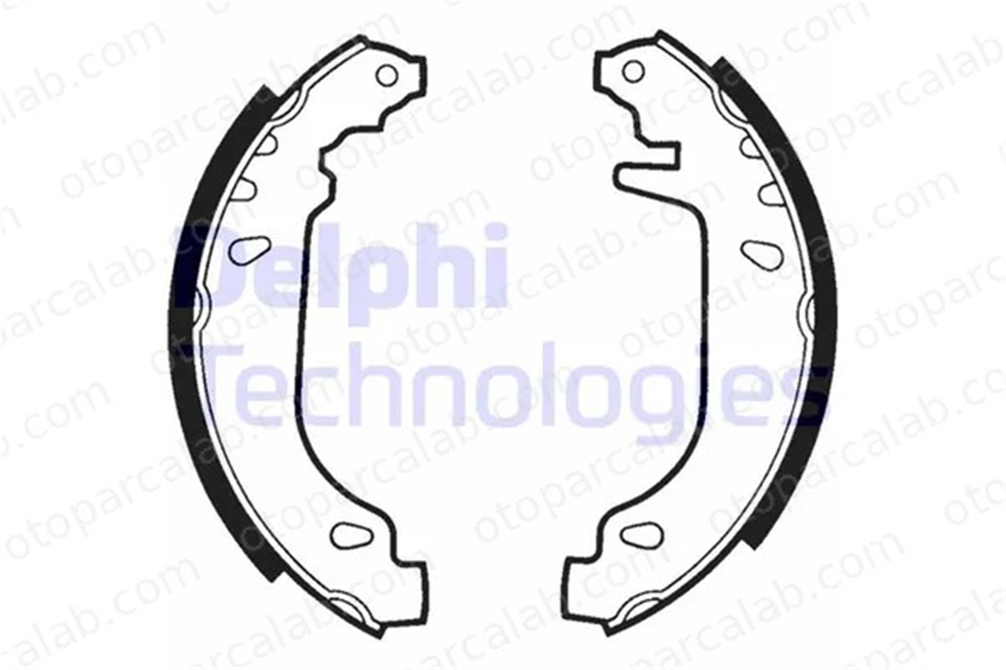 DELPHI LS1404 Fren Pabuçlu Balata Arka RENAULT 21 Sedan 19 II Chamade 440263346R 7701202542