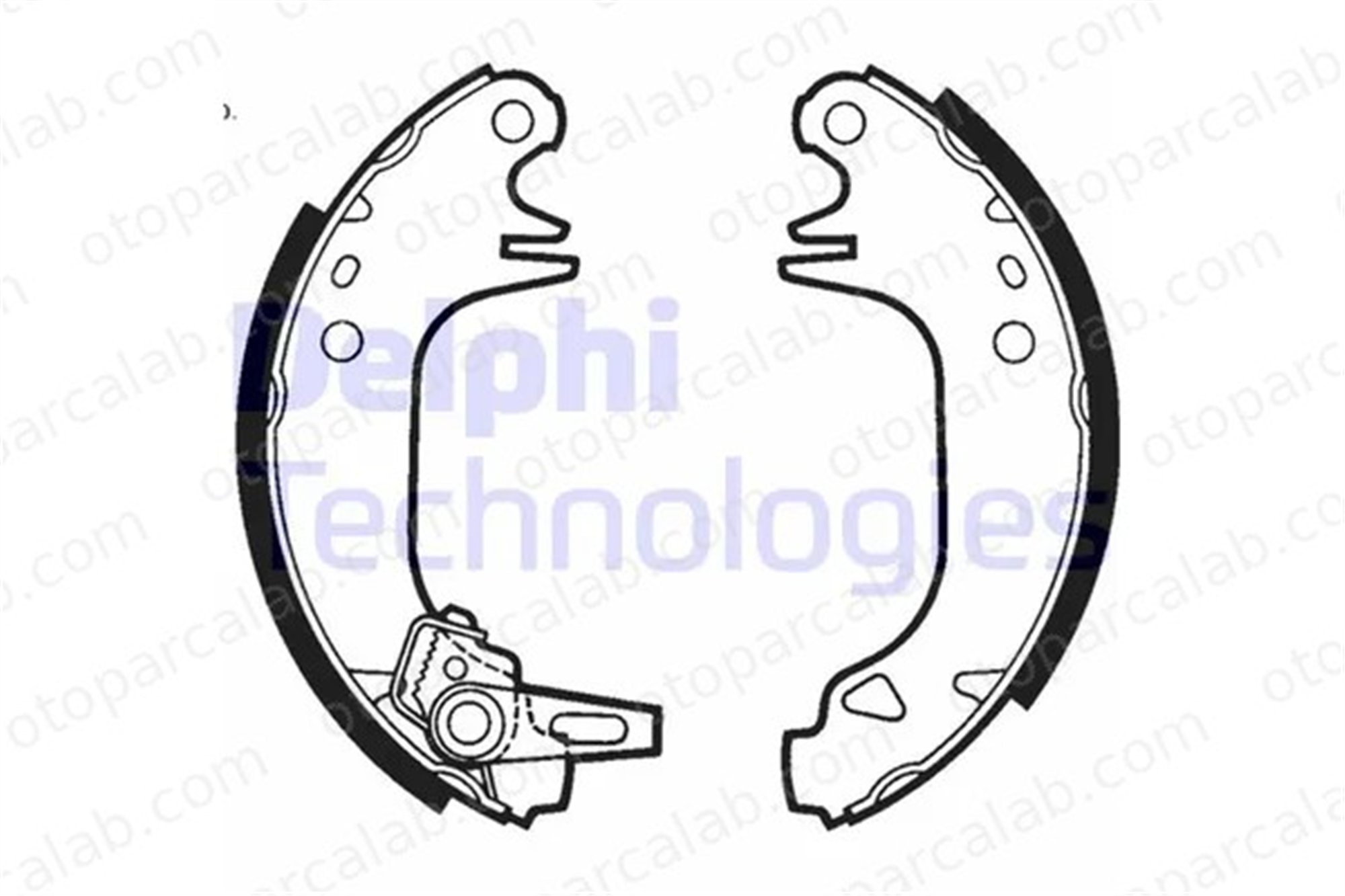 DELPHI LS1423 Fren Pabuçlu Balata Arka PEUGEOT 205 II CITROËN AX 424121 42415X