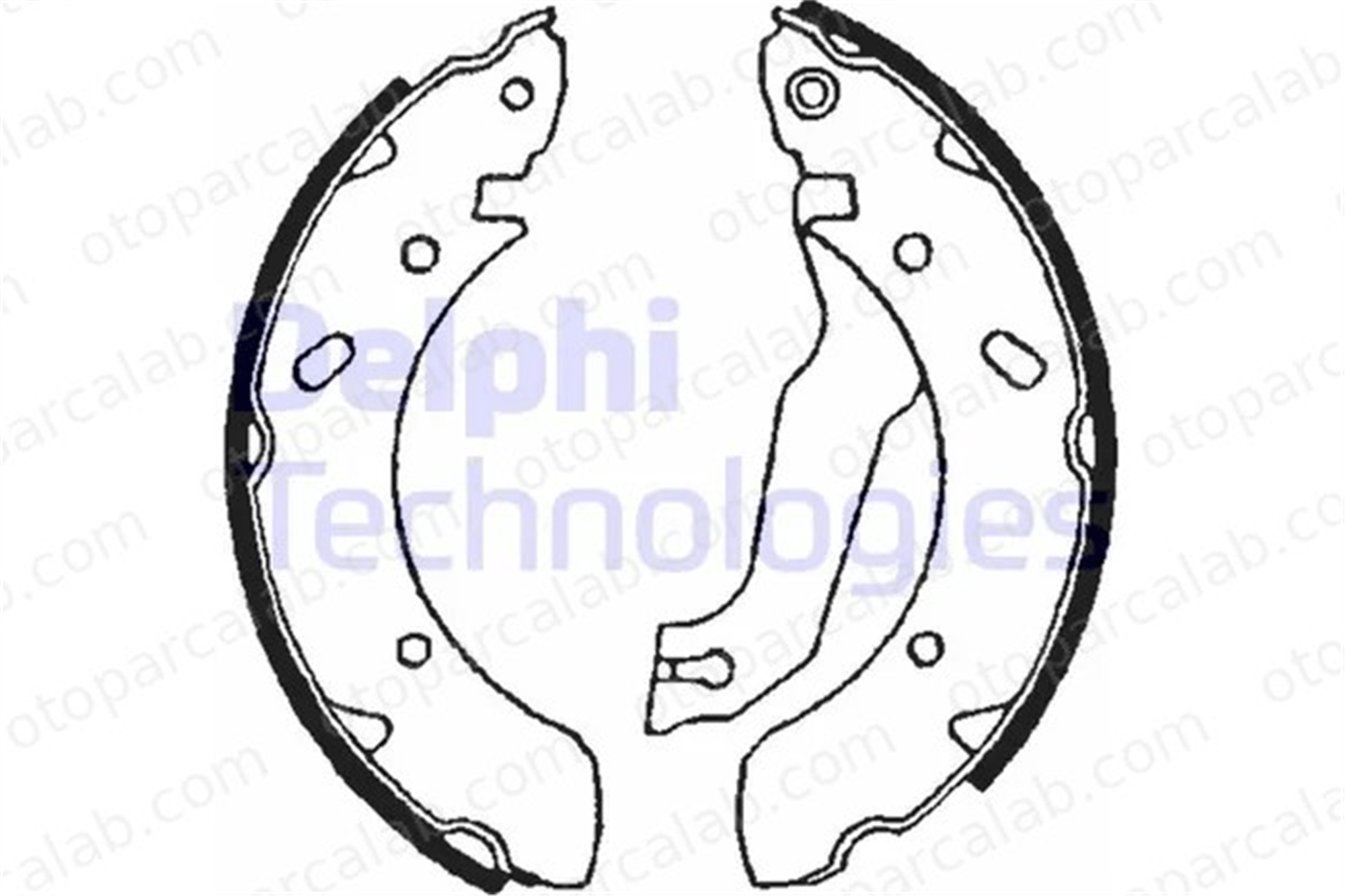 DELPHI LS1610 Fren Pabuçlu Balata Arka HYUNDAI ELANTRA III Sedan ELANTRA III 5830517A00 5830528A00