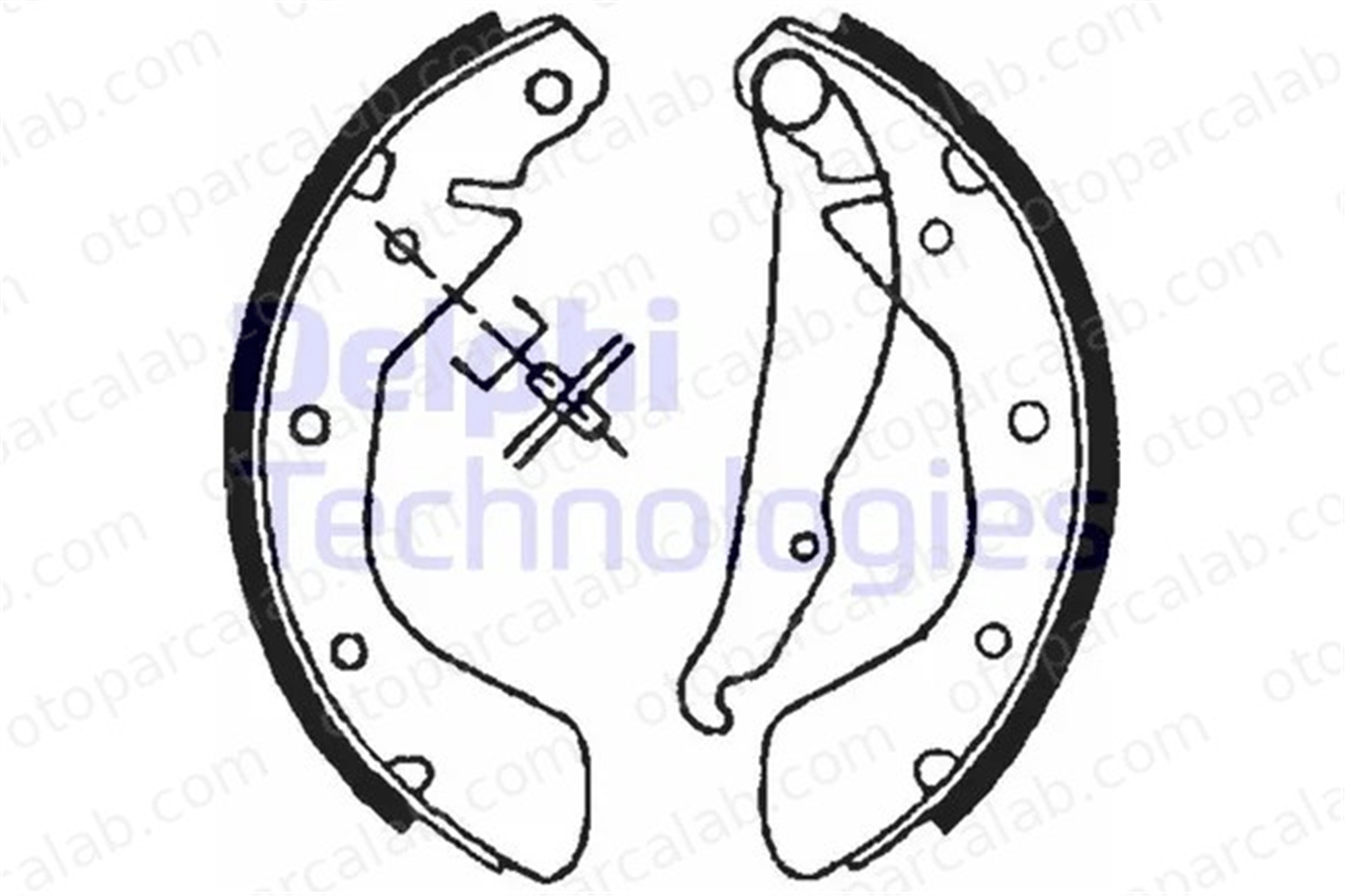 DELPHI LS1621 Fren Pabuçlu Balata Arka OPEL ASTRA F VECTRA A Hatchback 1605041 9041435