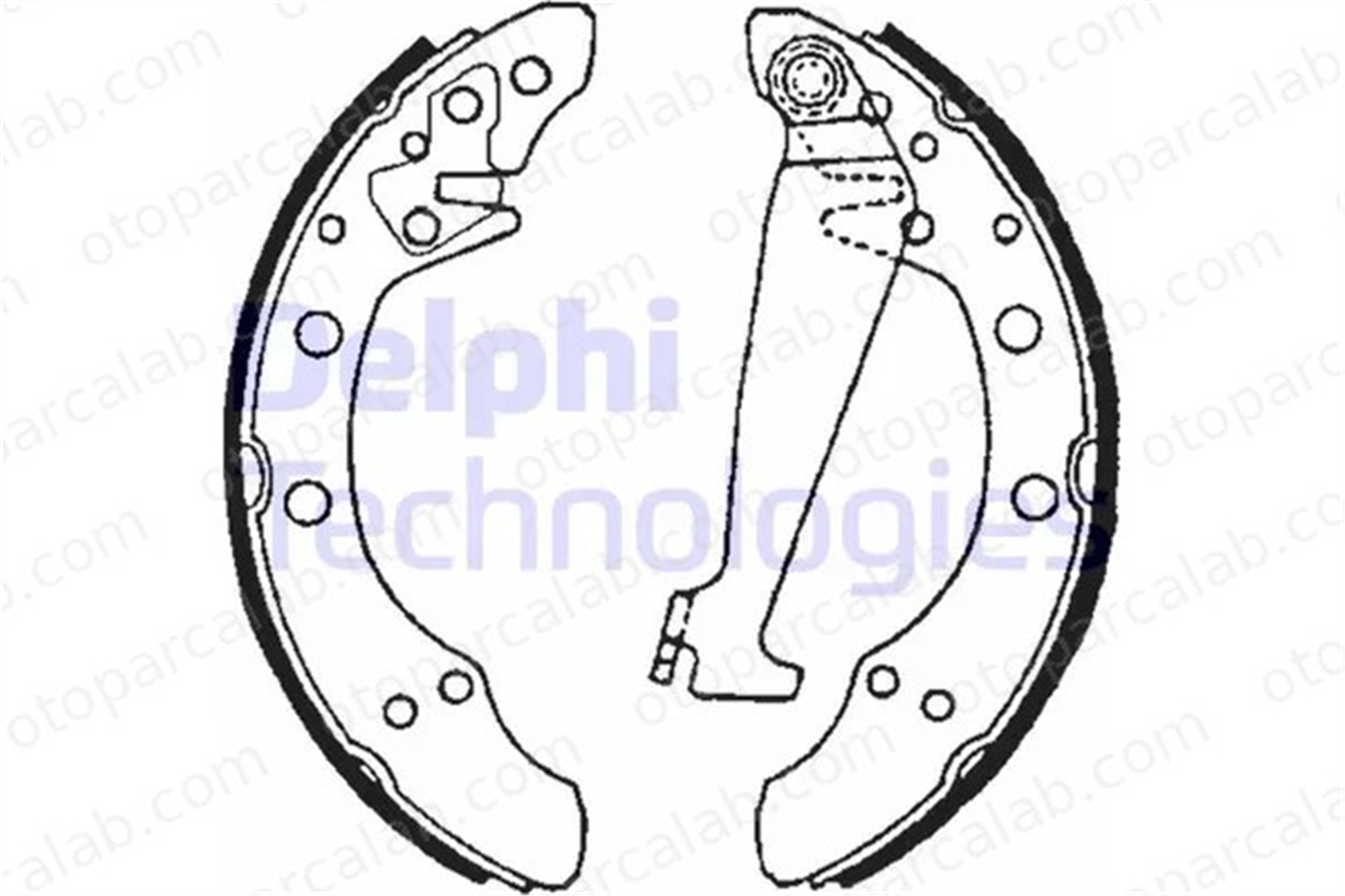 DELPHI LS1625 Fren Pabuçlu Balata Arka SEAT CORDOBA IBIZA IV 1H0698525X 1H0609525