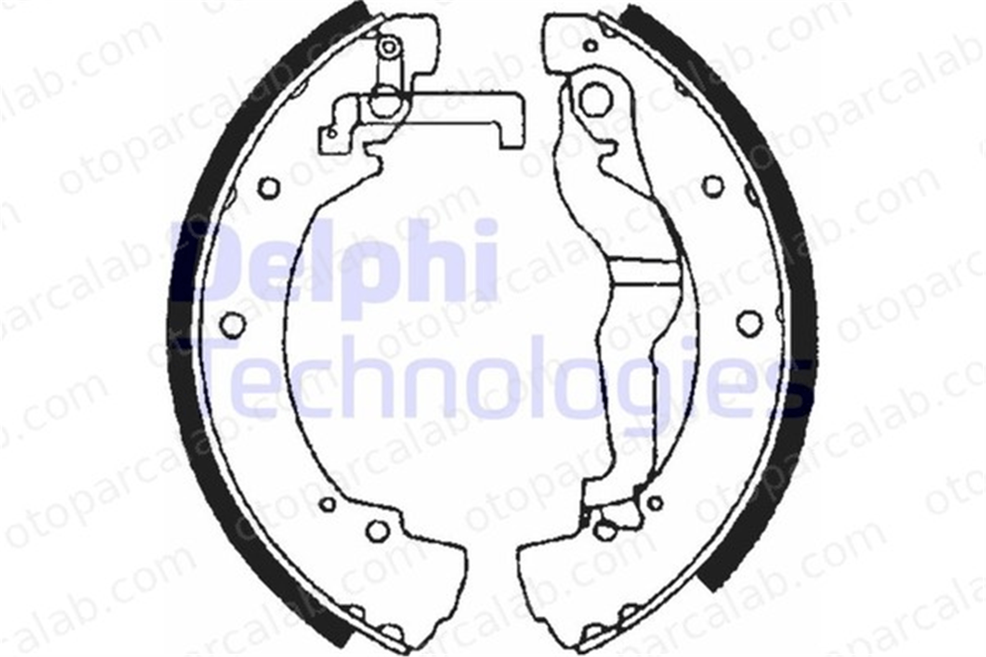 DELPHI LS1656 Fren Pabuçlu Balata Arka VW TRANSPORTER T4 Platform şasi TRANSPORTER T4 Minibüs/Otobüs 701698525A 701609531