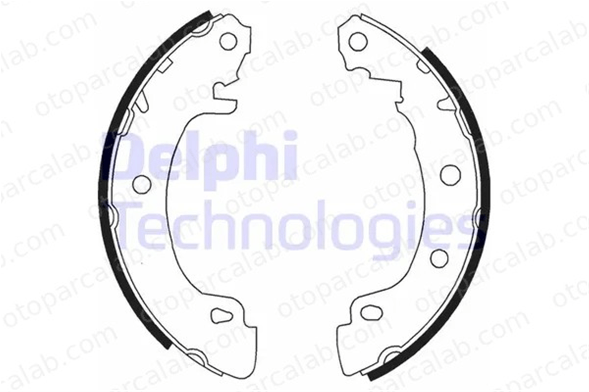 DELPHI LS1724 Fren Pabuçlu Balata Arka RENAULT MEGANE I Classic MEGANE I 7701207266 7701204835