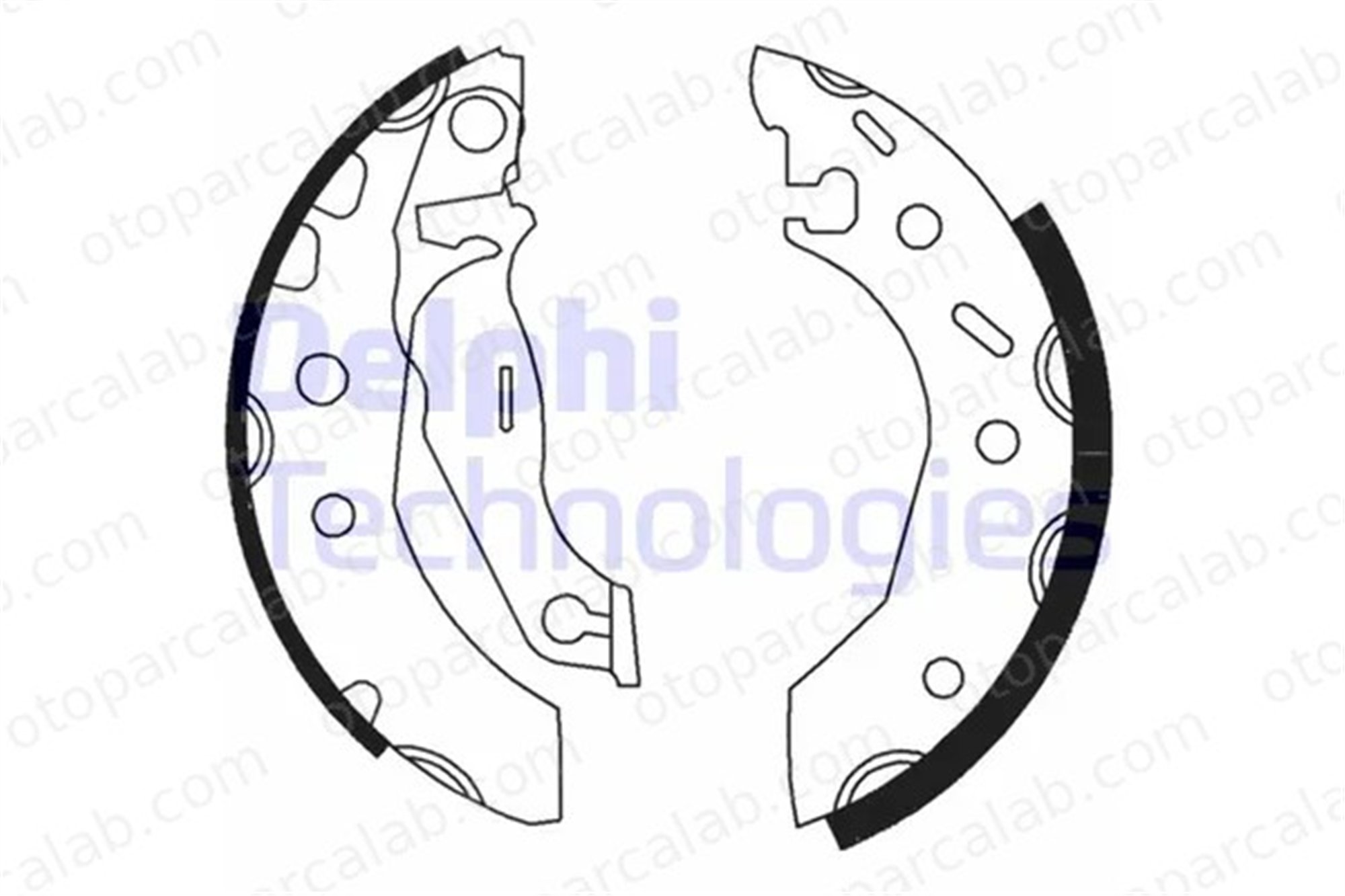 DELPHI LS1728 Fren Pabuçlu Balata Arka FORD ESCORT VI ESCORT VI Sedan 1005960 1005970