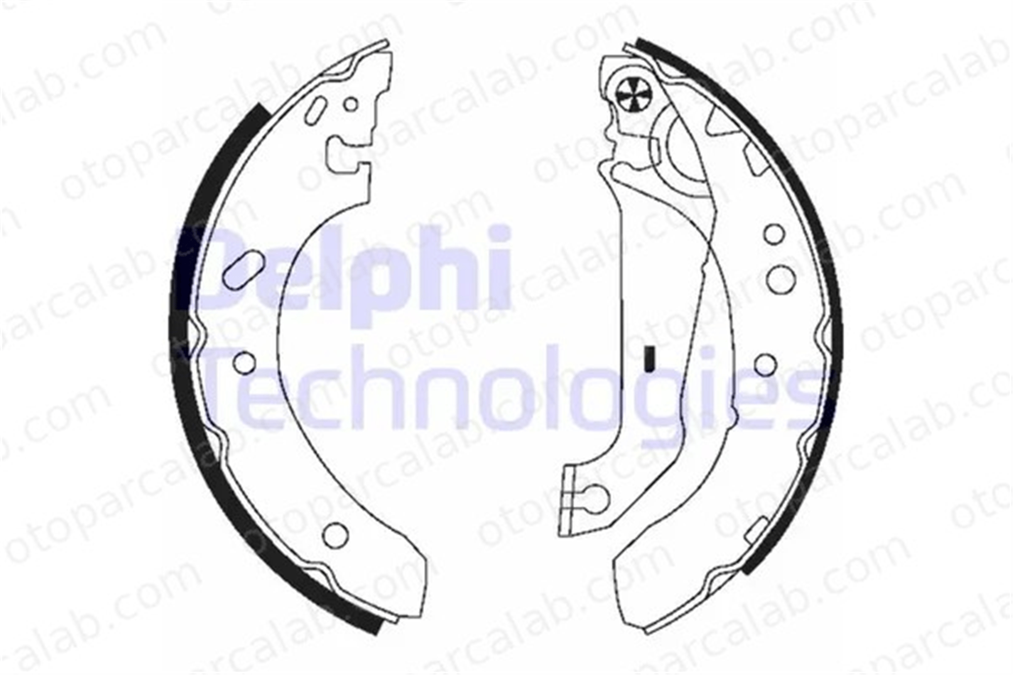 DELPHI LS1783 Fren Pabuçlu Balata Arka FORD ESCORT VI Turnier ESCORT VI 1005968 1017209