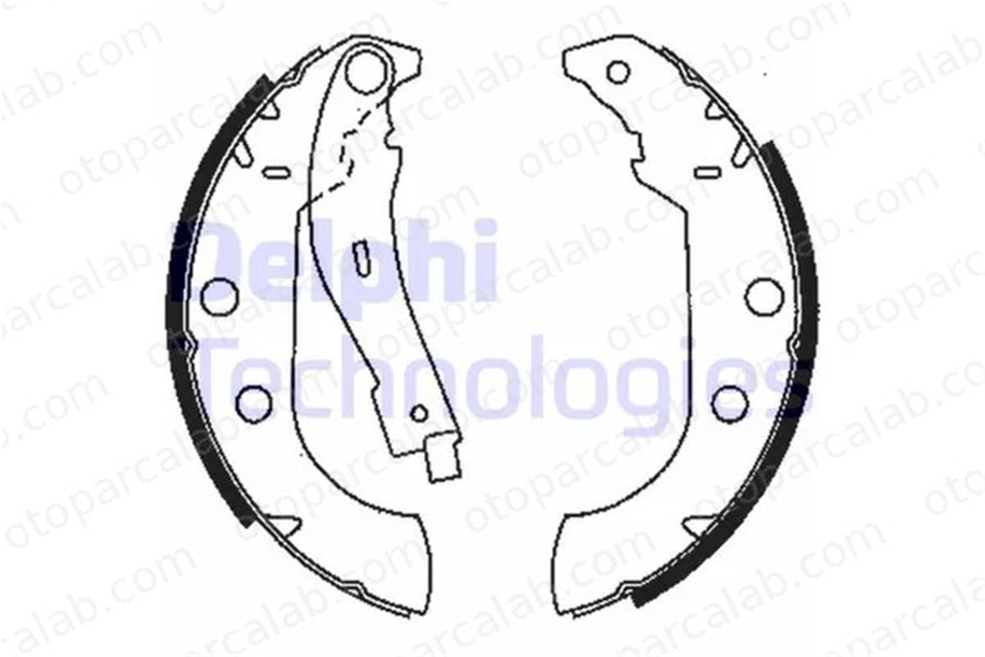 DELPHI LS1833 Fren Pabuçlu Balata Arka CITROËN XSARA Break PEUGEOT 306 Break 4241K1 424155