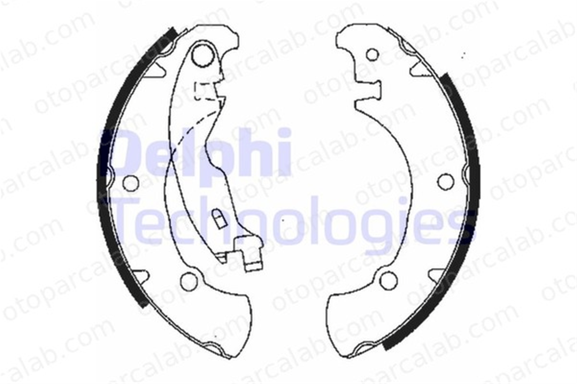 DELPHI LS1840 Fren Pabuçlu Balata Arka FIAT BRAVO I MAREA 77362285 9947690