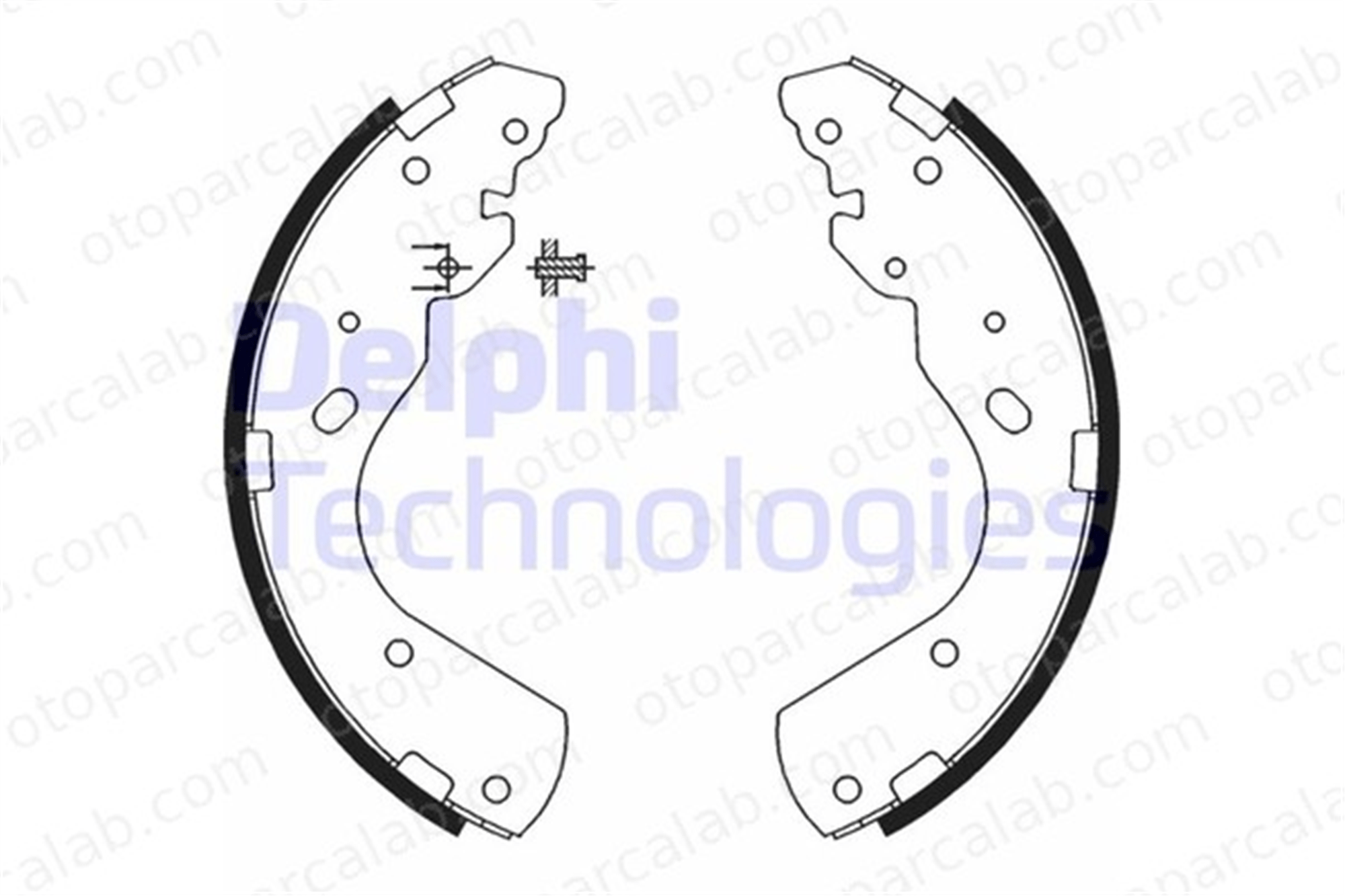 DELPHI LS1897 Fren Pabuçlu Balata Arka FORD RANGER MAZDA B-SERIE 2M342200BA 2406530