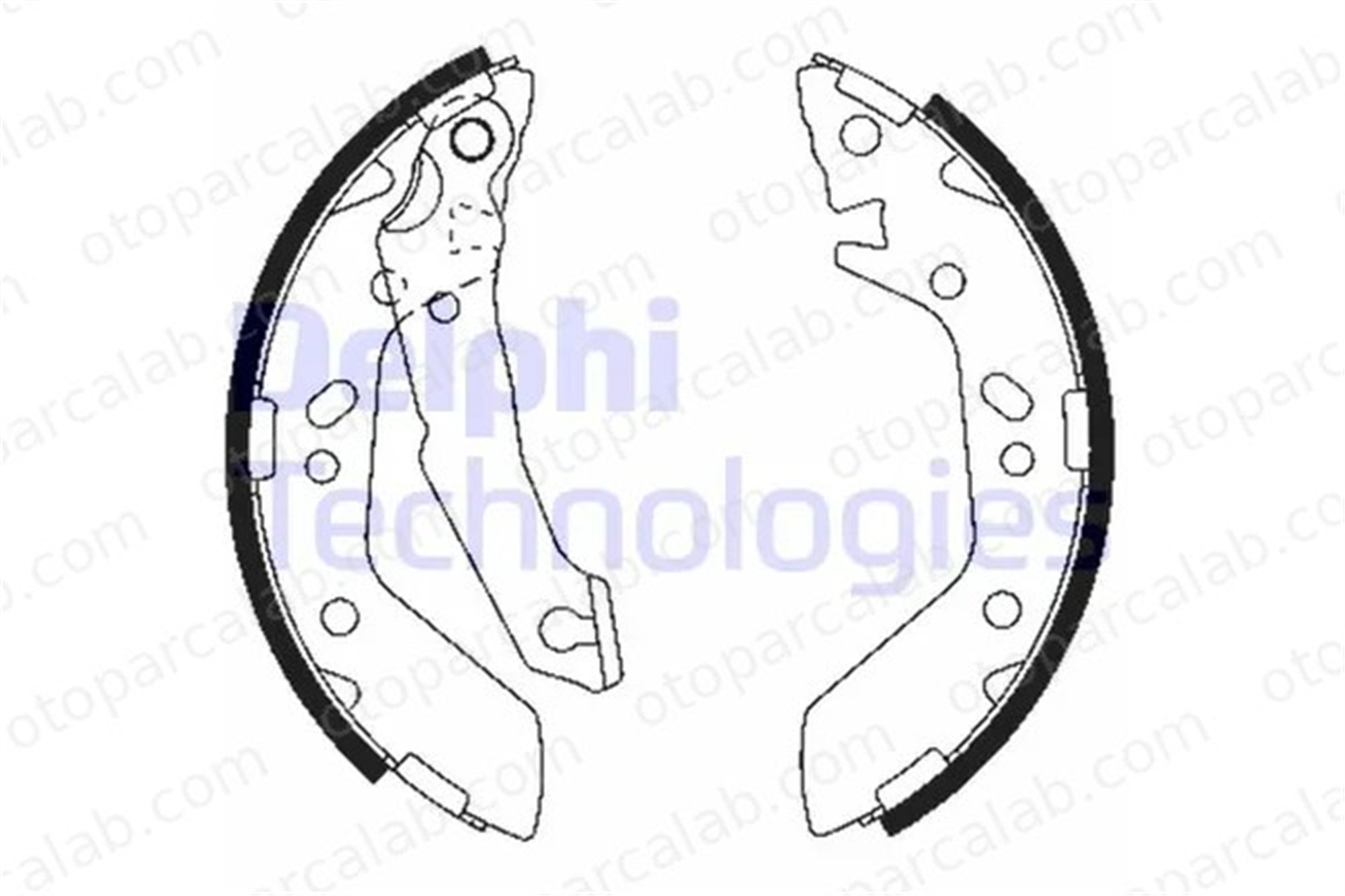 DELPHI LS1909 Fren Pabuçlu Balata Arka HYUNDAI ACCENT II ACCENT II Sedan 5830525A00 5830525A10