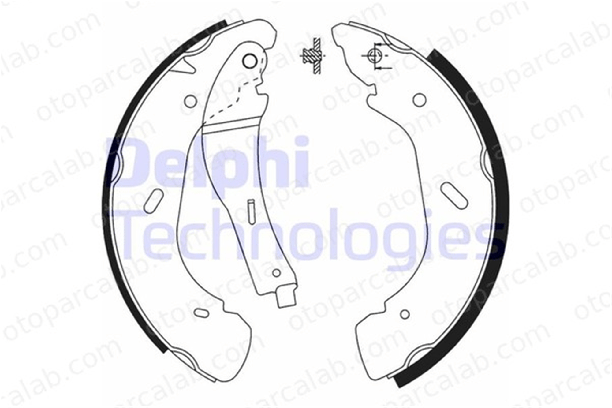 DELPHI LS1914 Fren Pabuçlu Balata Arka FORD TRANSIT Panelvan/Van TRANSIT Platform şasi 1227046 4055724