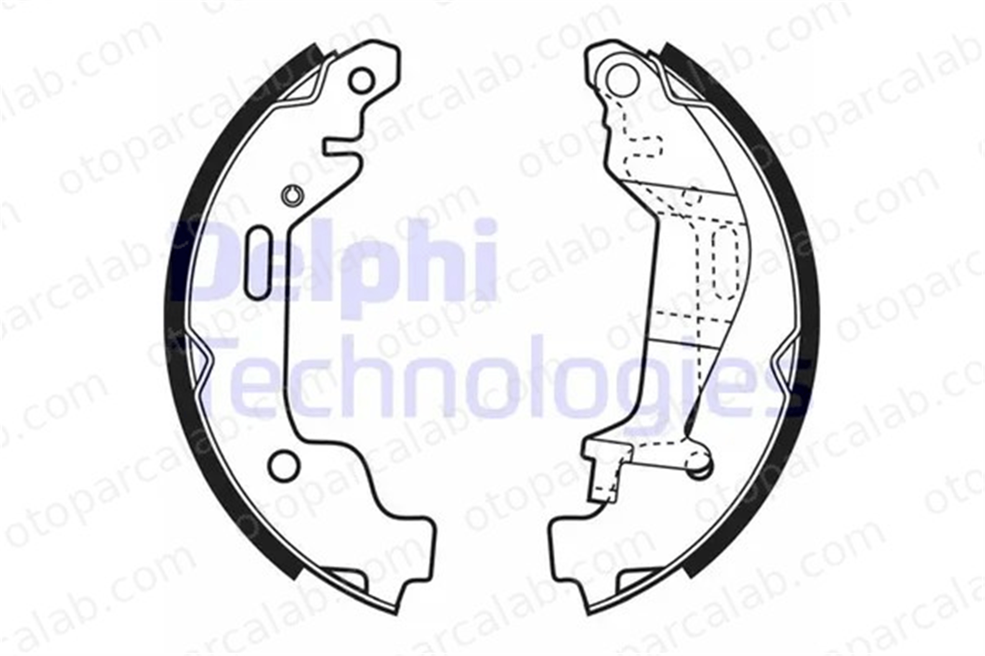 DELPHI LS1927 Fren Pabuçlu Balata Arka OPEL AGILA 4705128 1605977