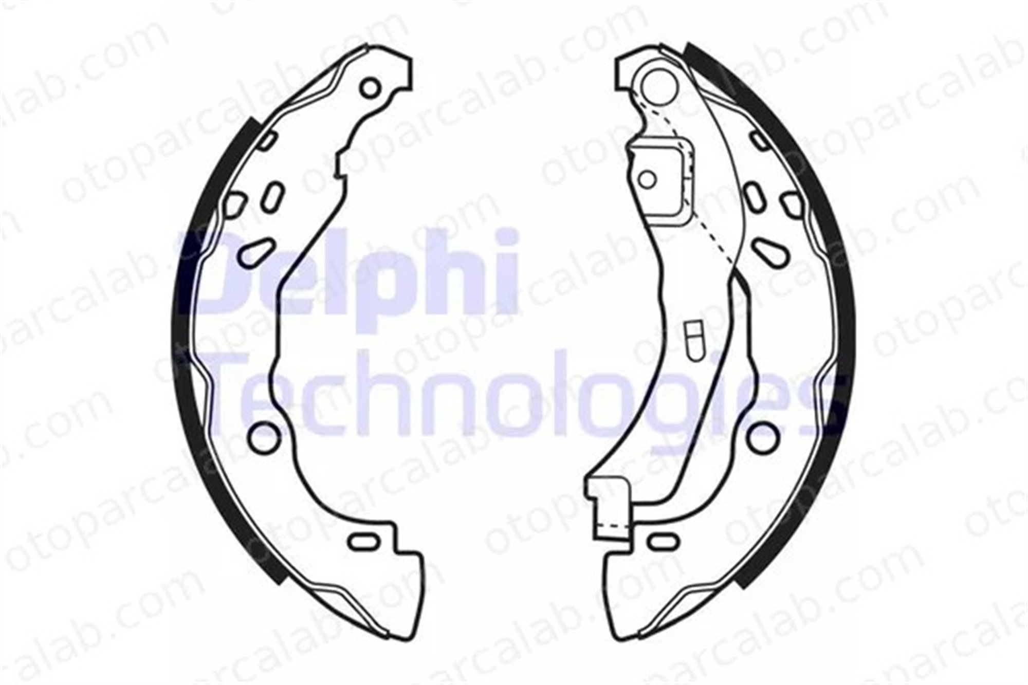 DELPHI LS1929 Fren Pabuçlu Balata Arka RENAULT CLIO II DACIA LOGAN 440609415R 6001551409