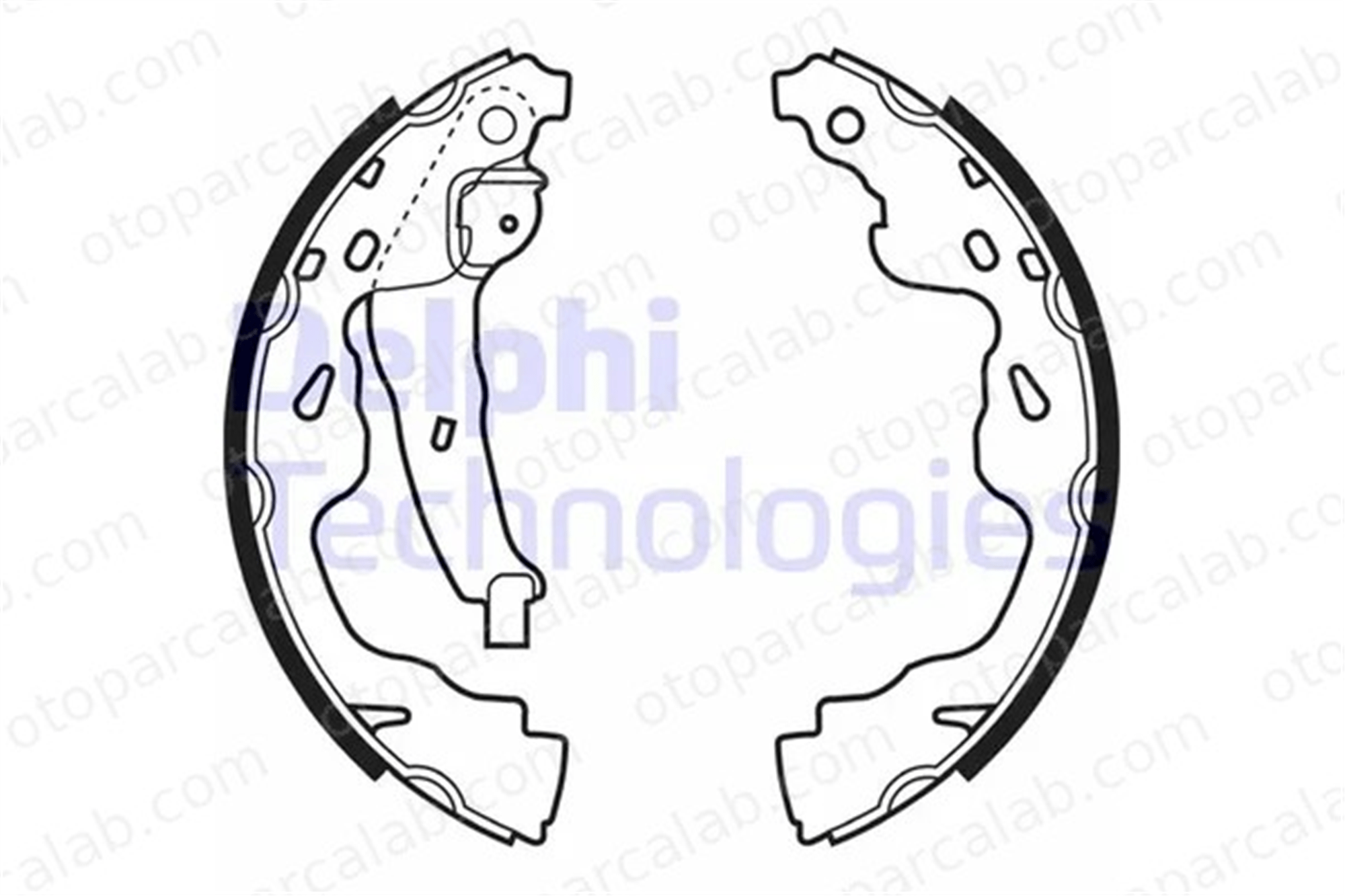 DELPHI LS1961 Fren Pabuçlu Balata Arka OPEL AGILA SUZUKI SWIFT III 44950D010 04495-0D010