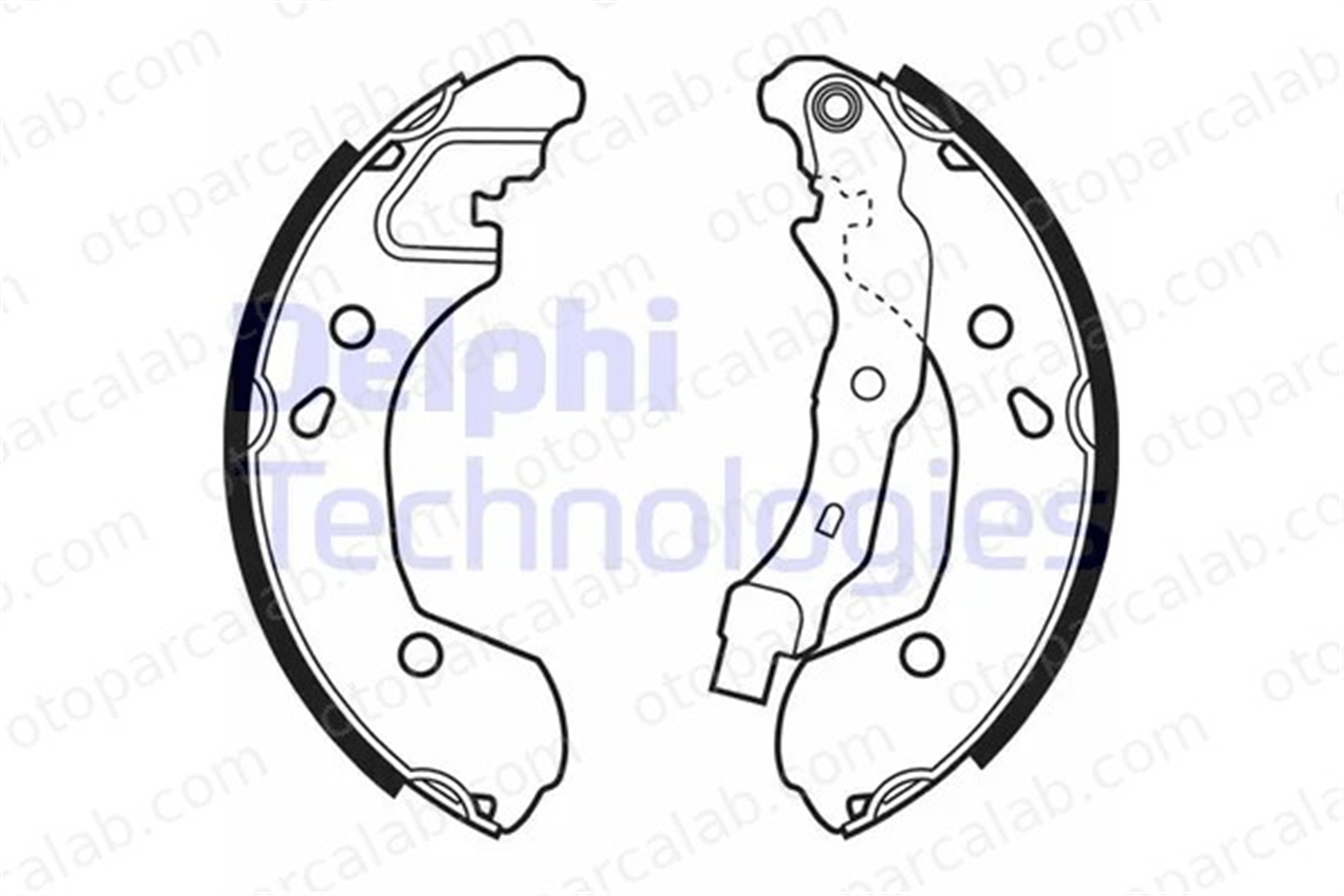 DELPHI LS1965 Fren Pabuçlu Balata Arka RENAULT CLIO III CLIO III Grandtour 7701208357 8671020711