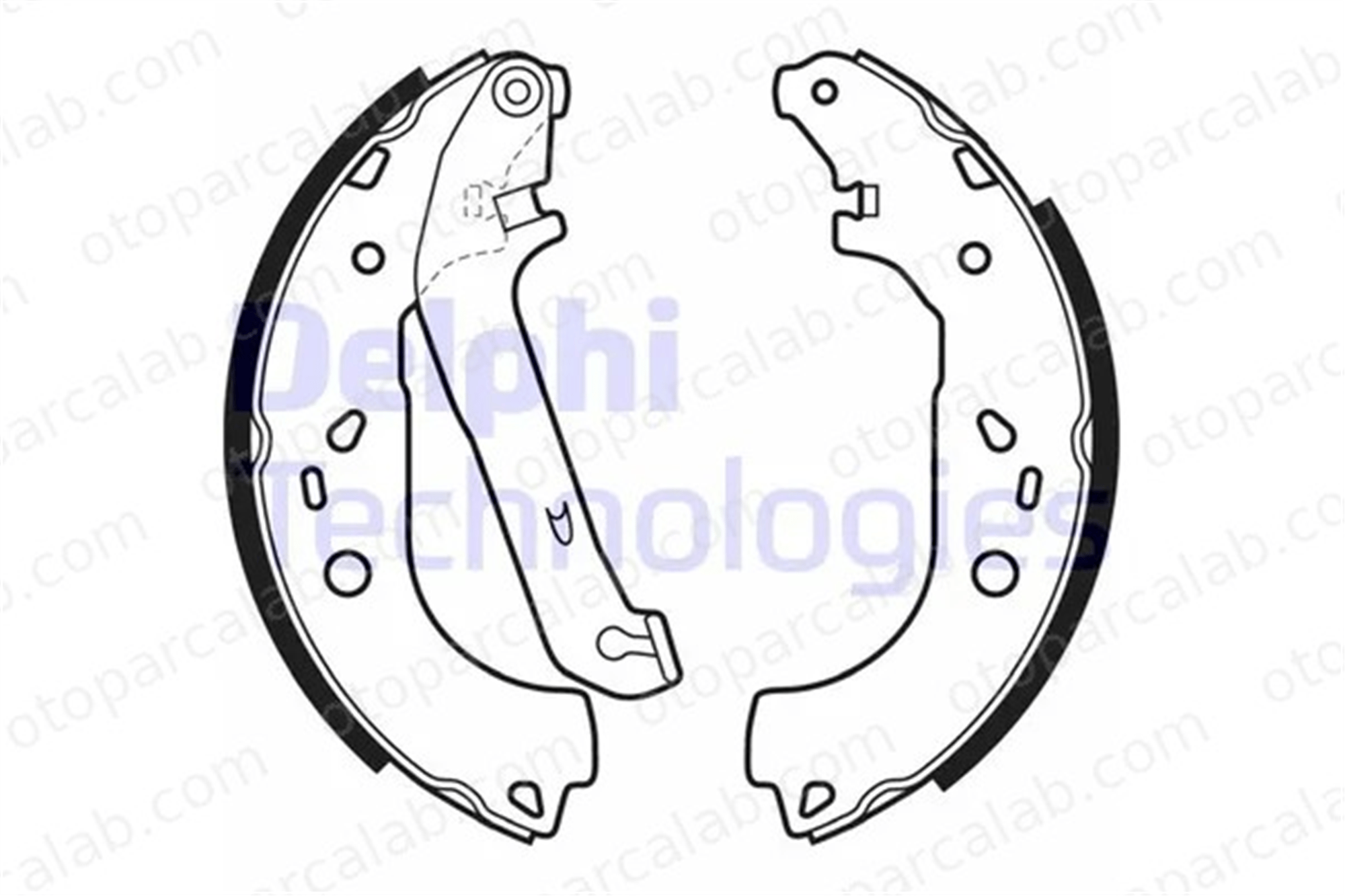 DELPHI LS1983 Fren Pabuçlu Balata Arka FORD FOCUS II FOCUS II Turnier 1347420 1385735