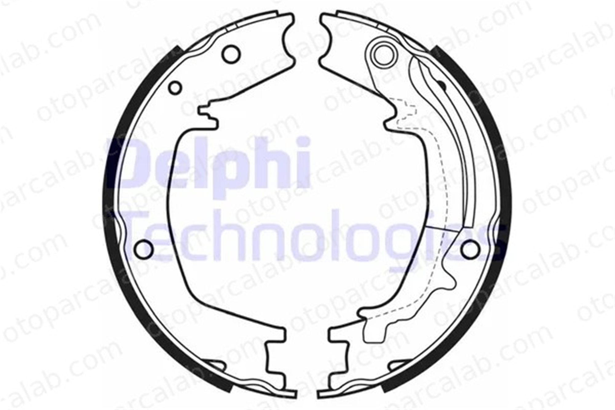 DELPHI LS1985 Fren Pabuçlu Balata Arka HYUNDAI LANTRA II Station wagon LANTRA II 5830528A00 5830529A00