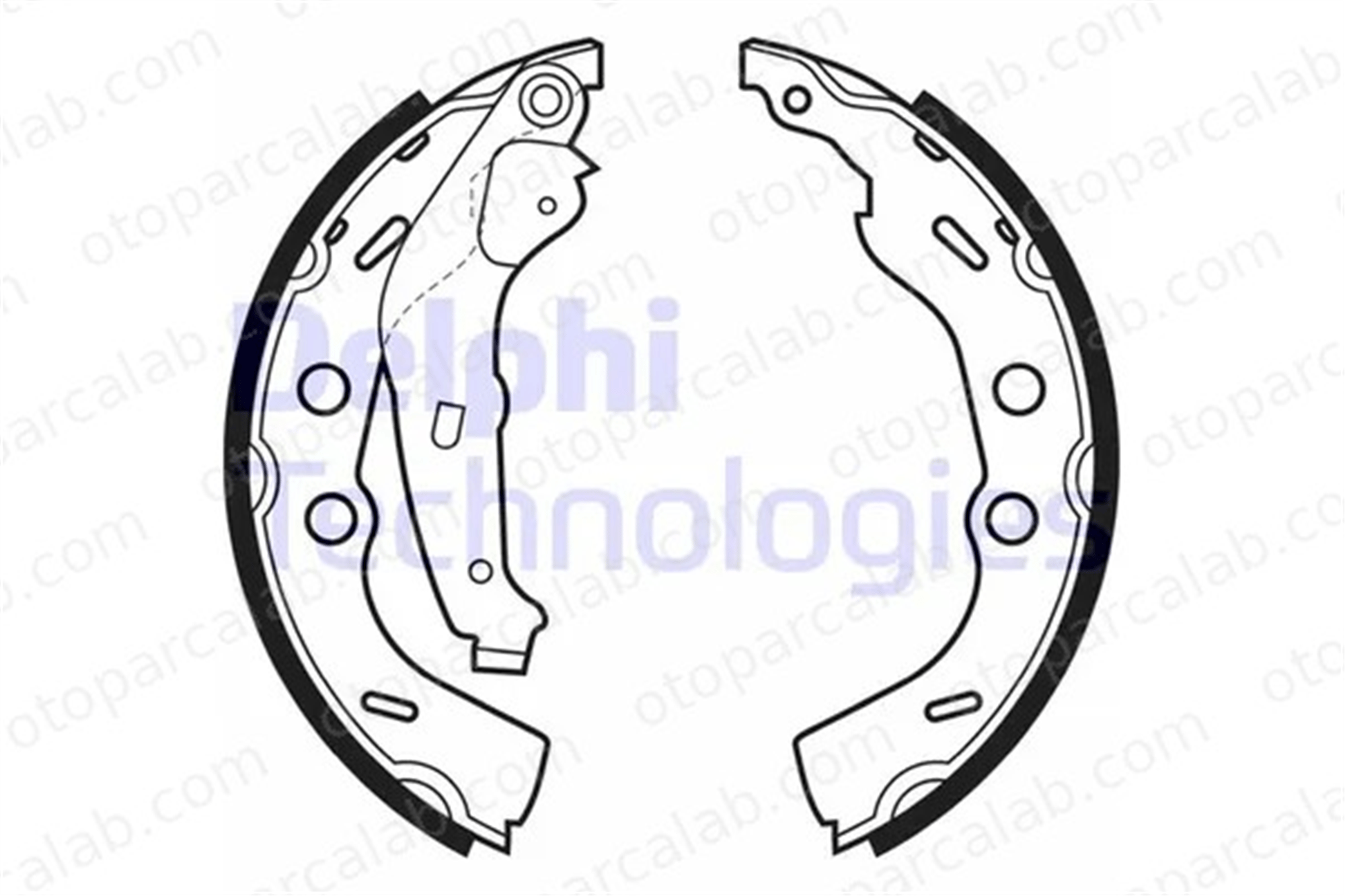 DELPHI LS1993 Fren Pabuçlu Balata Arka SUZUKI SWIFT II Hatchback SUBARU JUSTY II 5320080EC0