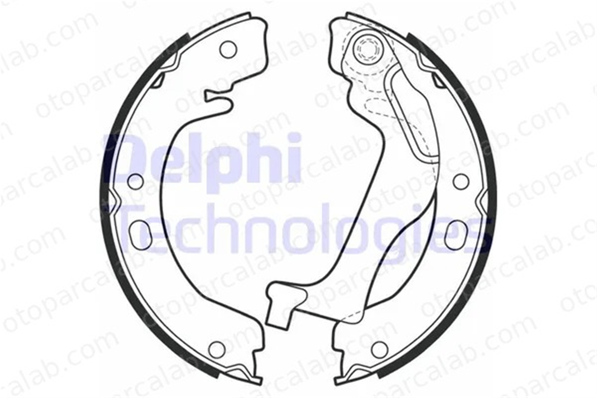DELPHI LS2003 Fren Pabuçlu Balata Arka TOYOTA COROLLA Sedan 449502070 04495-02070