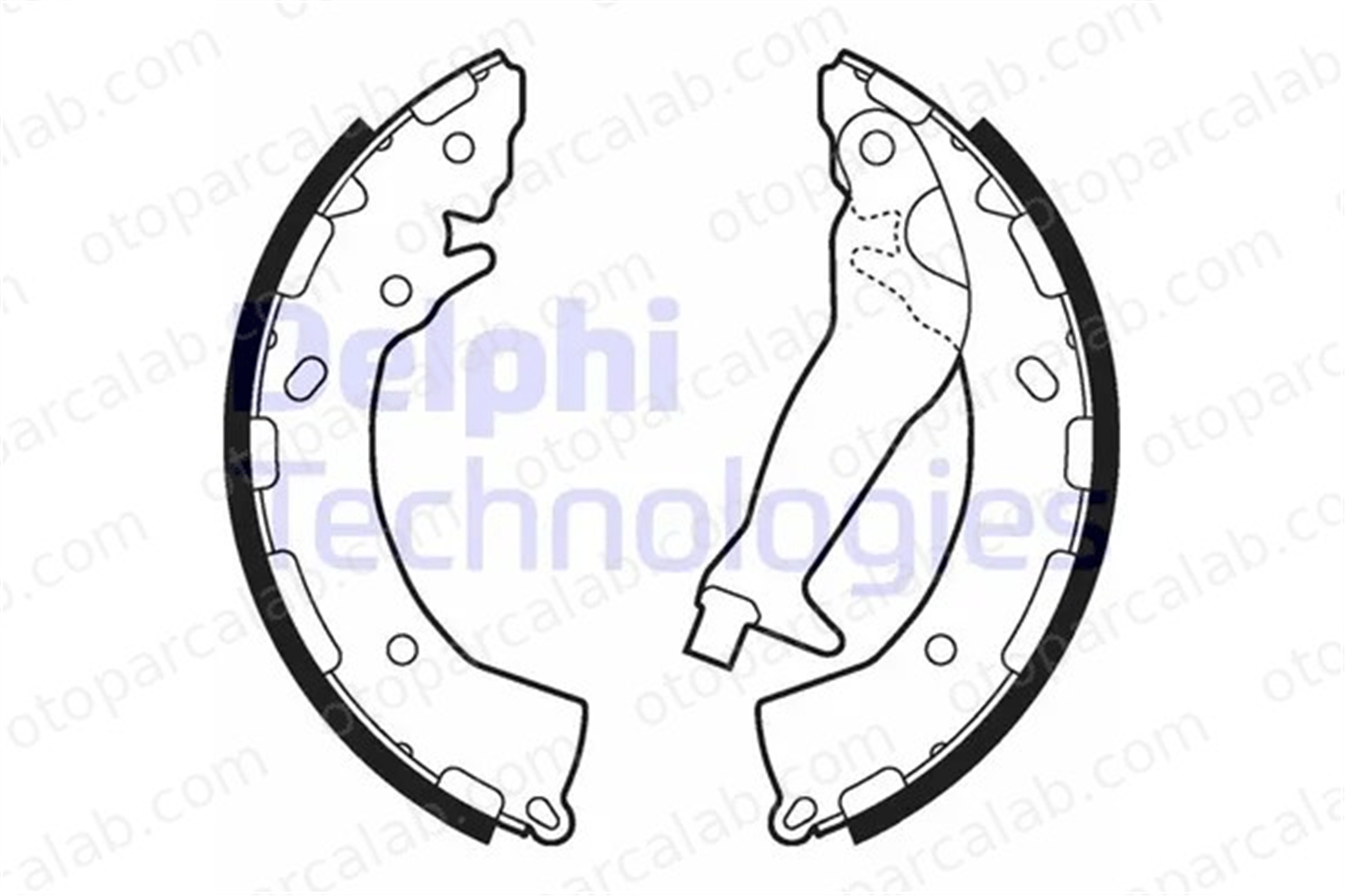 DELPHI LS2010 Fren Pabuçlu Balata Arka HYUNDAI i20 I i10 I 583500PA00 583050XA10
