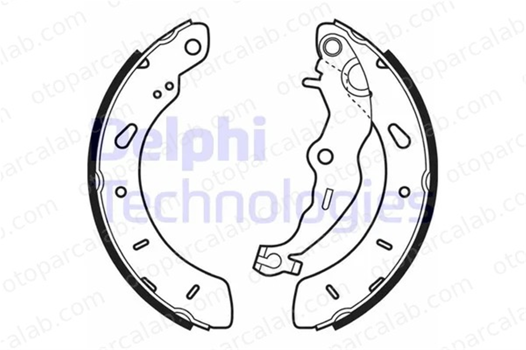 DELPHI LS2062 Fren Pabuçlu Balata Arka FORD FOCUS III FOCUS III Turnier 1696629 1755477
