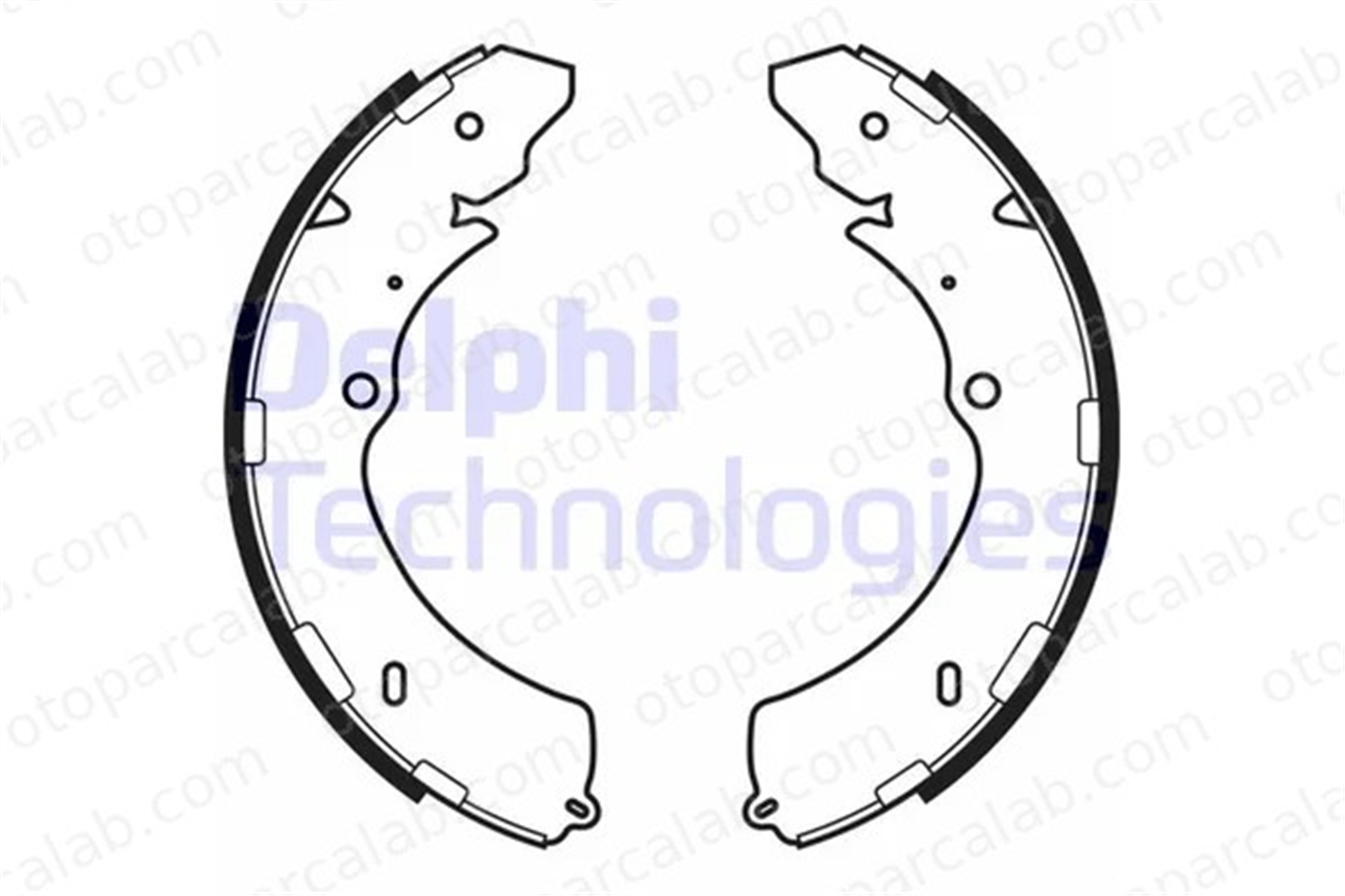 DELPHI LS2063 Fren Pabuçlu Balata Arka ISUZU D-MAX I D-MAX II 8973682540 8973026361