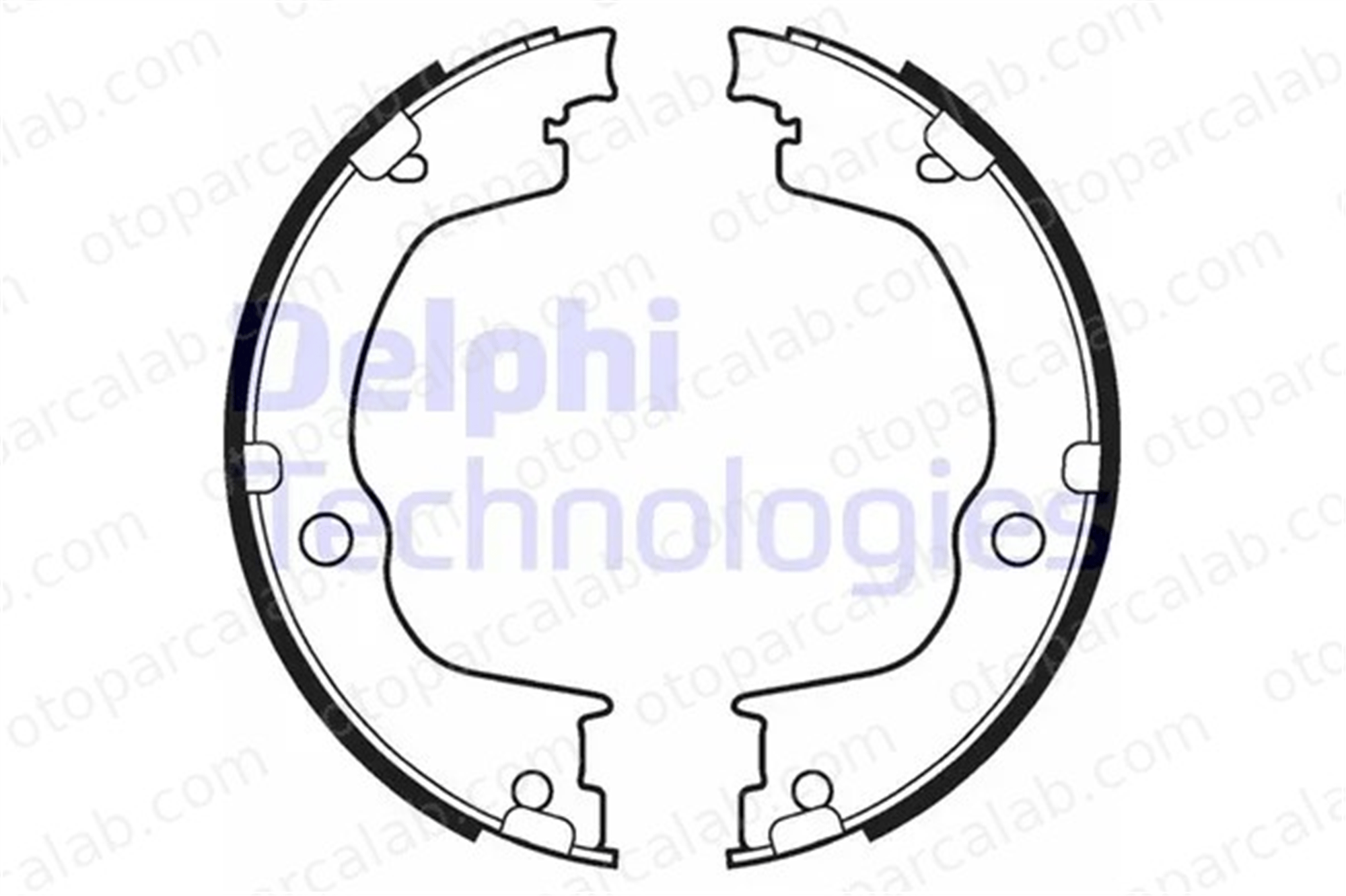 DELPHI LS2106 Fren Pabuçlu Balata Arka OPEL ANTARA A CHEVROLET CAPTIVA 4804768 4804801
