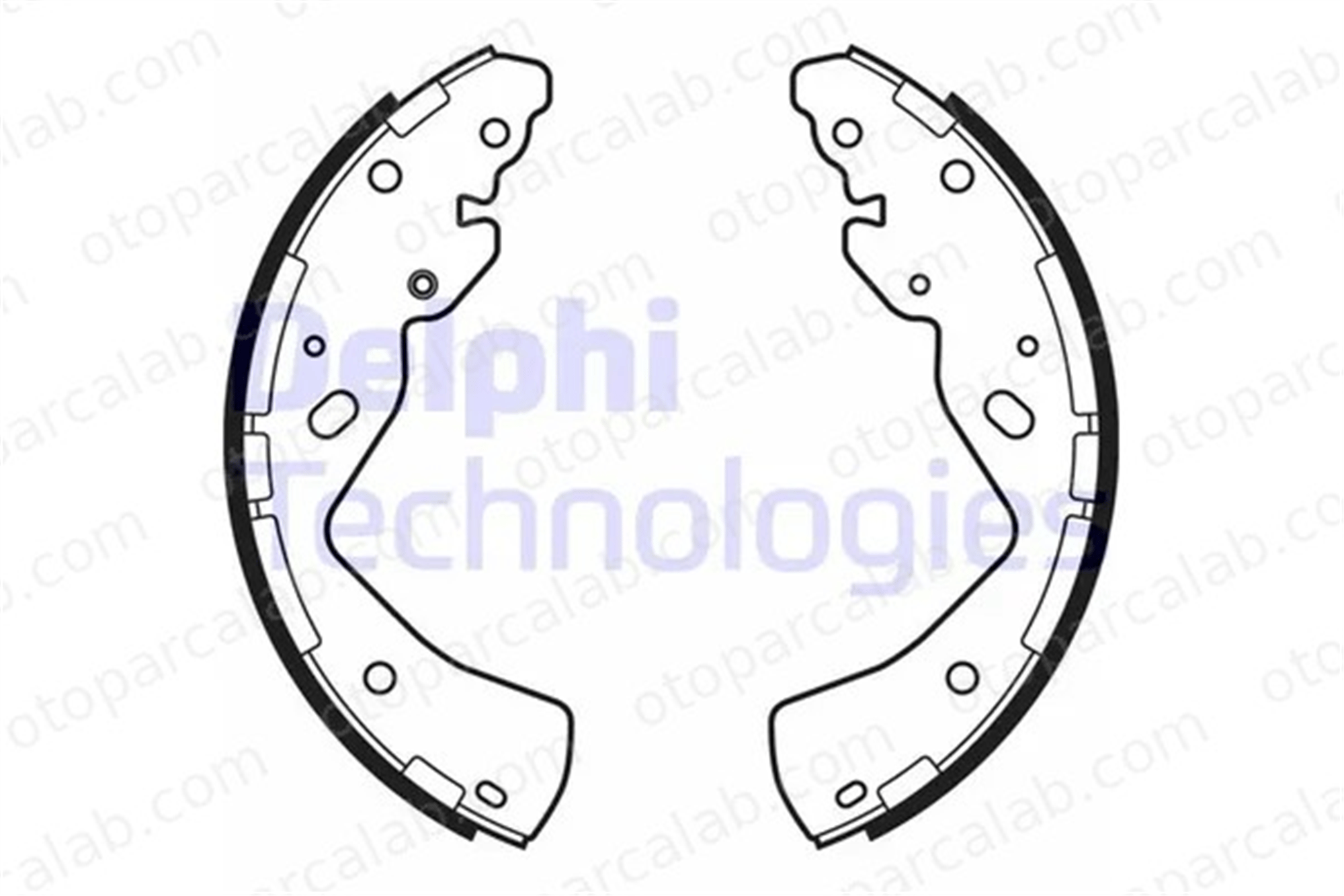 DELPHI LS2143 Fren Pabuçlu Balata Arka FORD RANGER NISSAN NP300 NAVARA Pick-up 1713904 AB312200AA