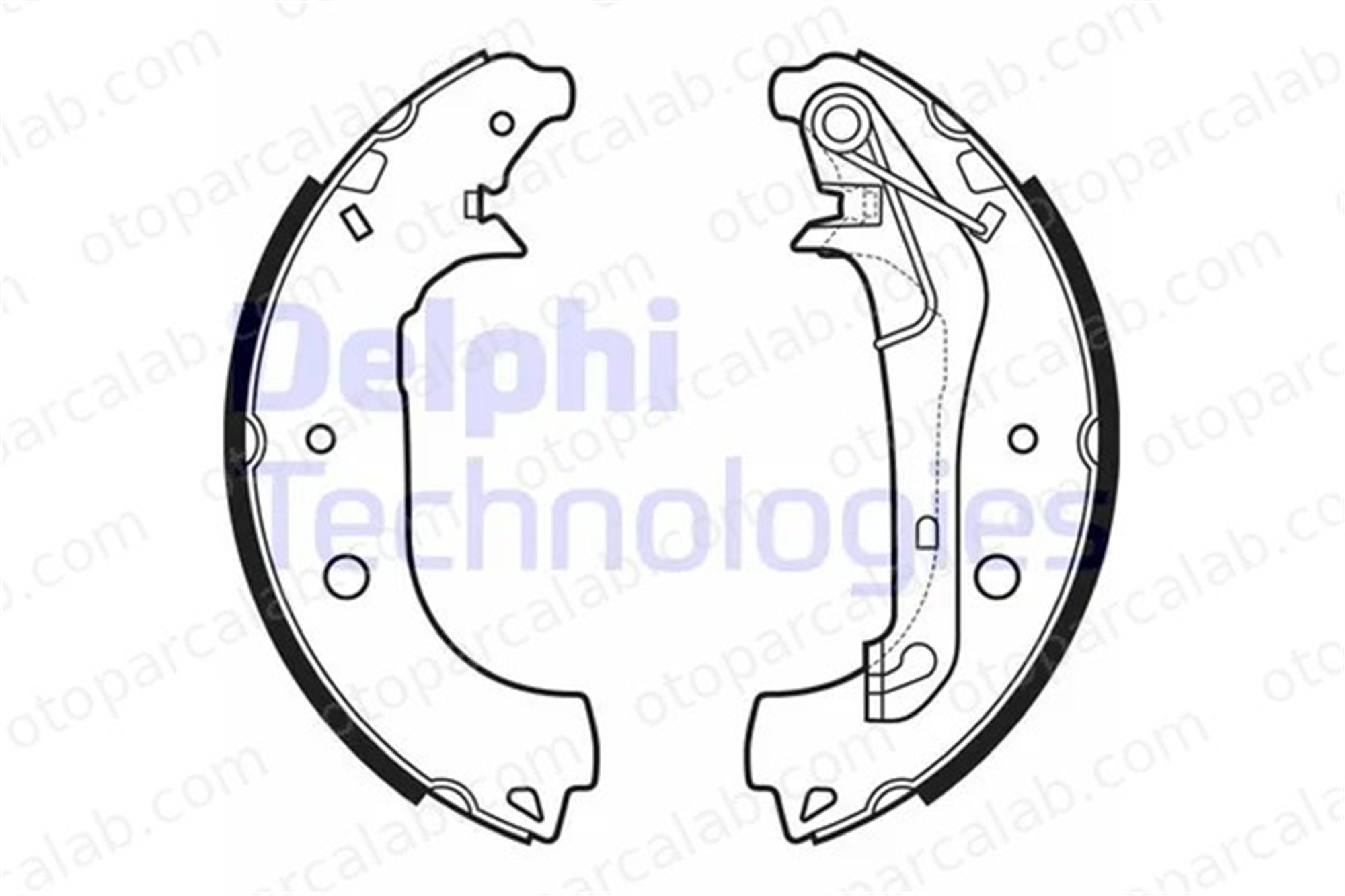 DELPHI LS2157 Fren Pabuçlu Balata Arka FORD ECOSPORT 2173521 CN152200AB