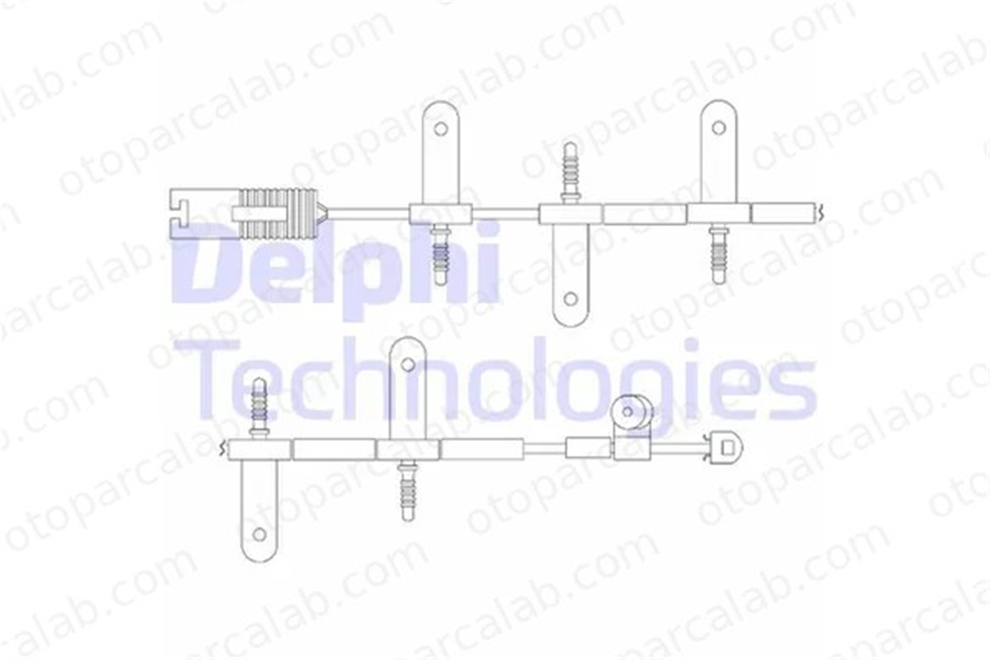 DELPHI LZ0164 Balata İkaz Kablosu Ön MINI MINI MINI Cabrio LZ0164 34356761447