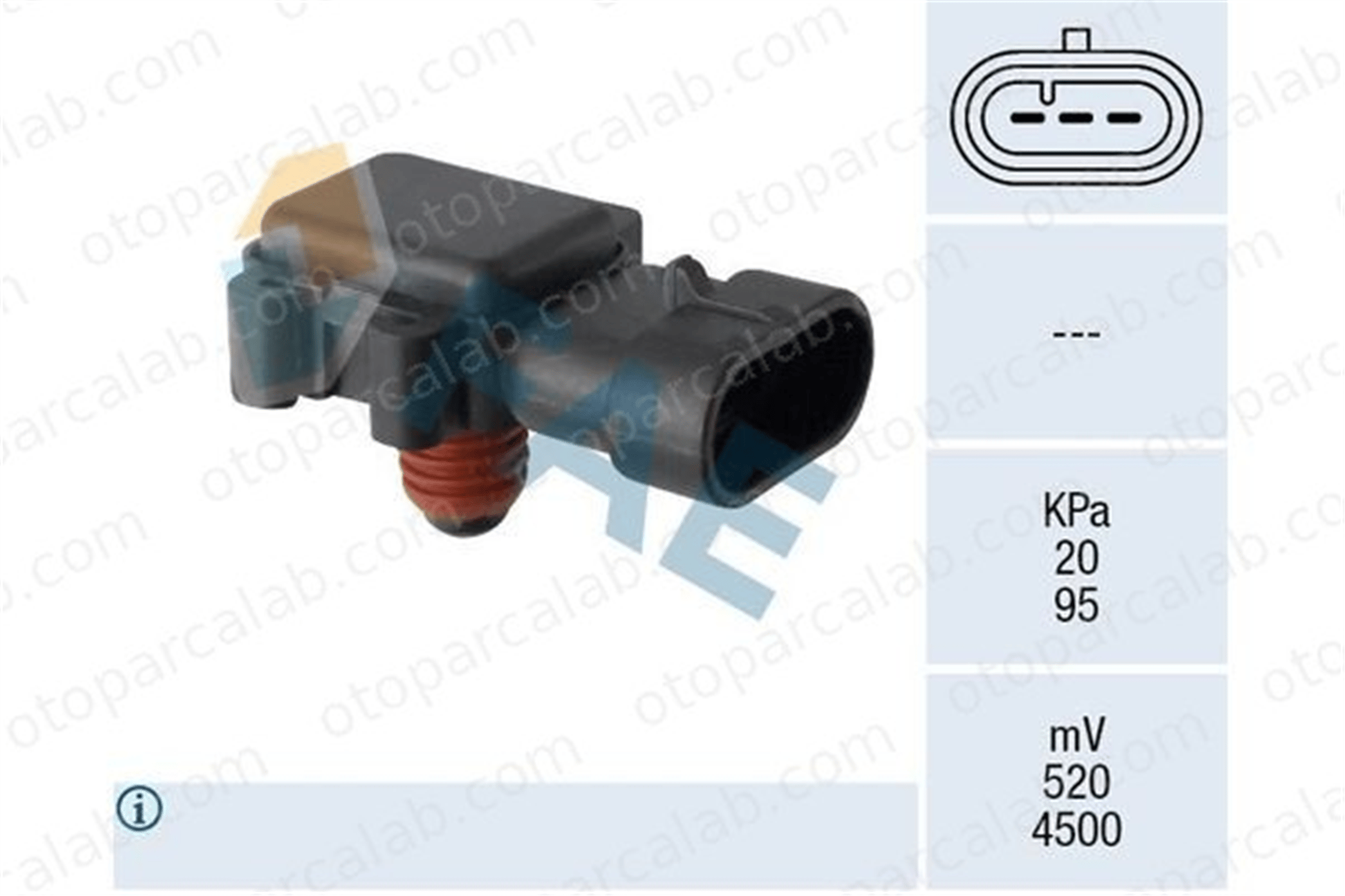 DELPHI PS10000-11B1 MAP Sensörü CHEVROLET TAHOE CADILLAC ESCALADE 9359409 12614973