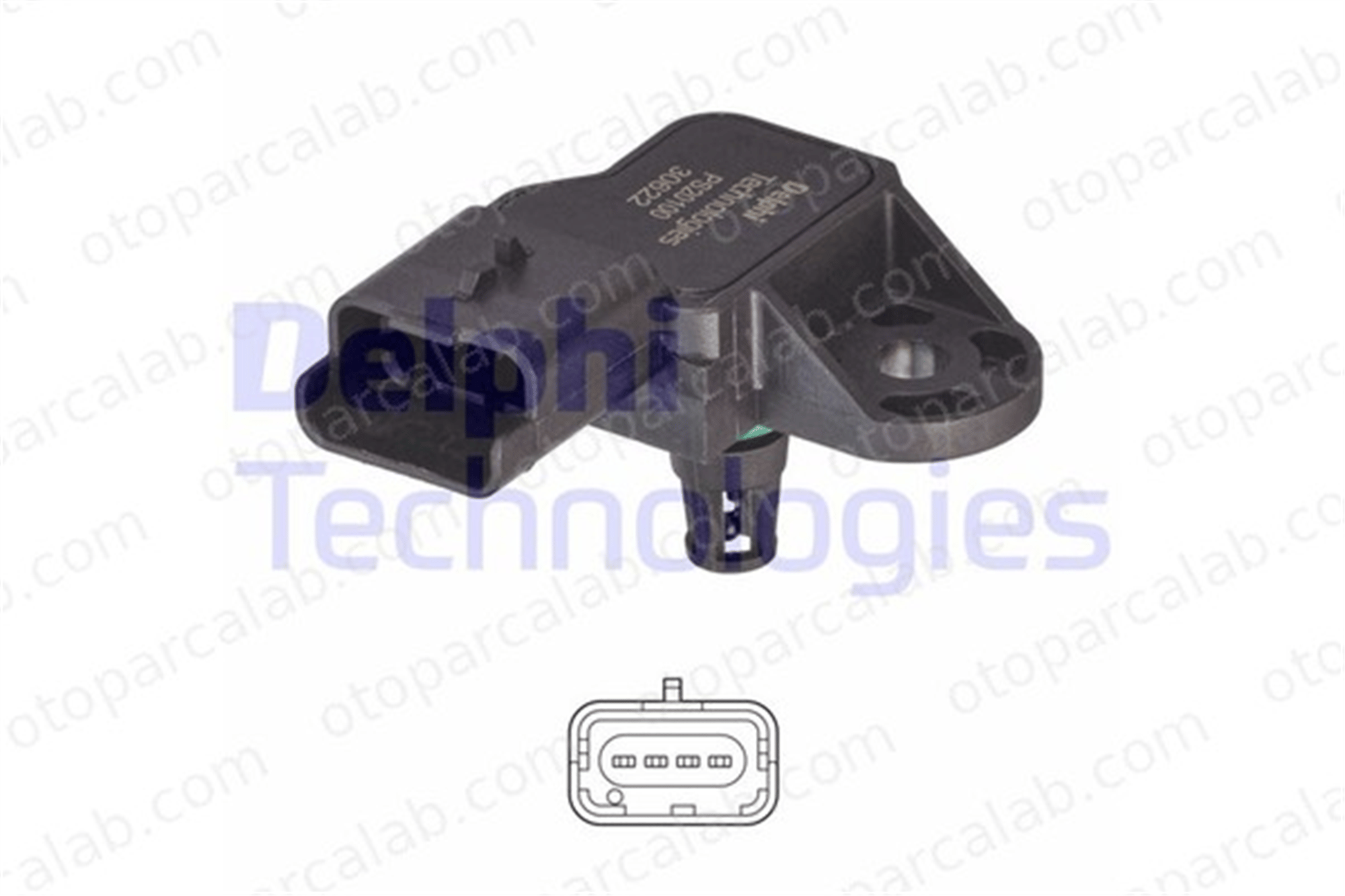 DELPHI PS20100-12B1 MAP Sensörü PEUGEOT 308 SW I 1920LW V753981180