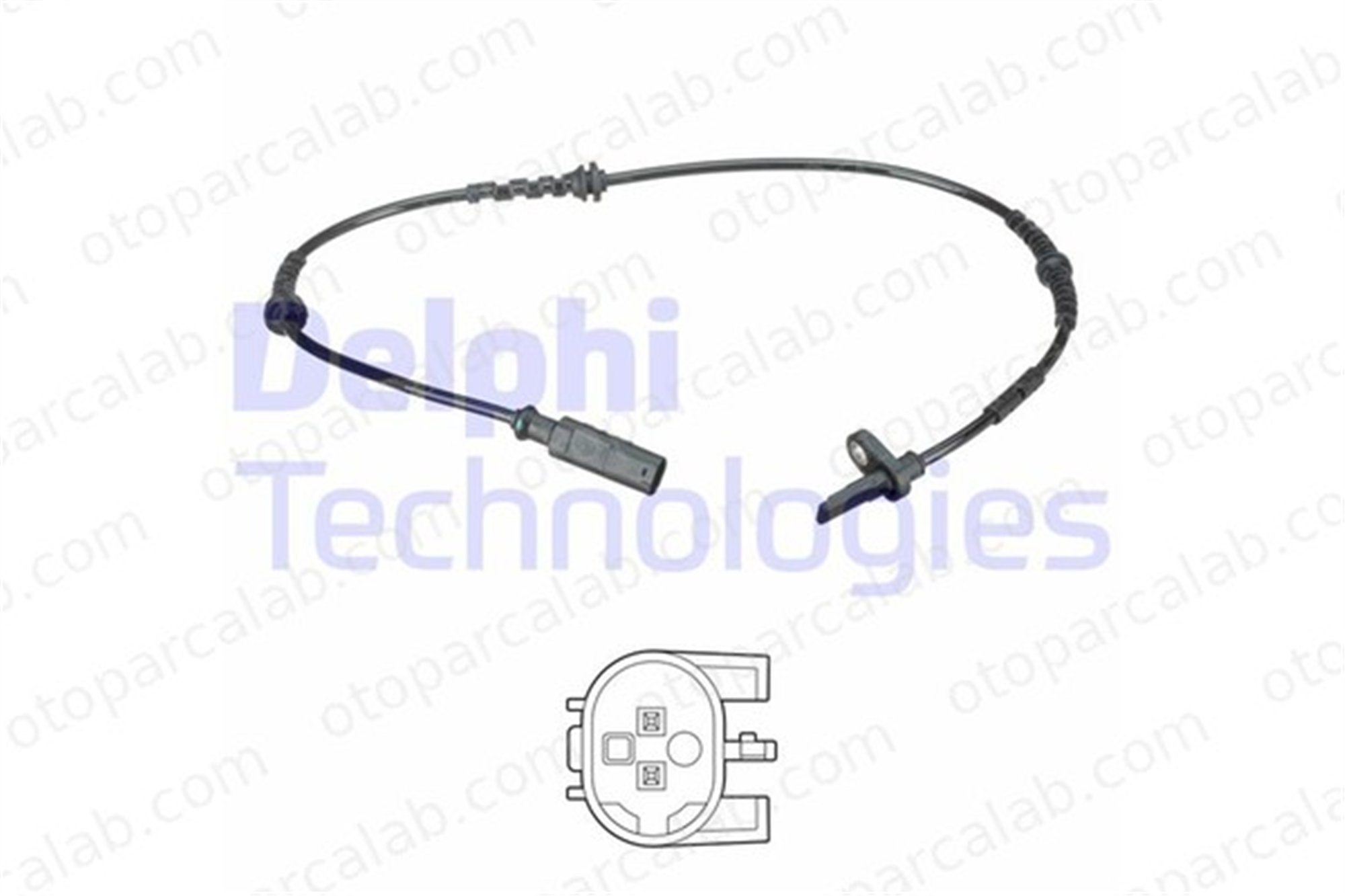 DELPHI SS20596 Abs Sensörü Arka Sağ veya Sol FIAT PANDA PANDA Kasa/eğik arka 51713211 51753528