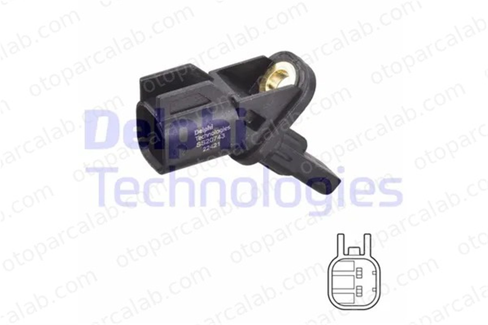 DELPHI SS20743 Abs Sensörü Ön Sağ veya Sol FORD FOCUS III FOCUS III Turnier 1690865 1847581