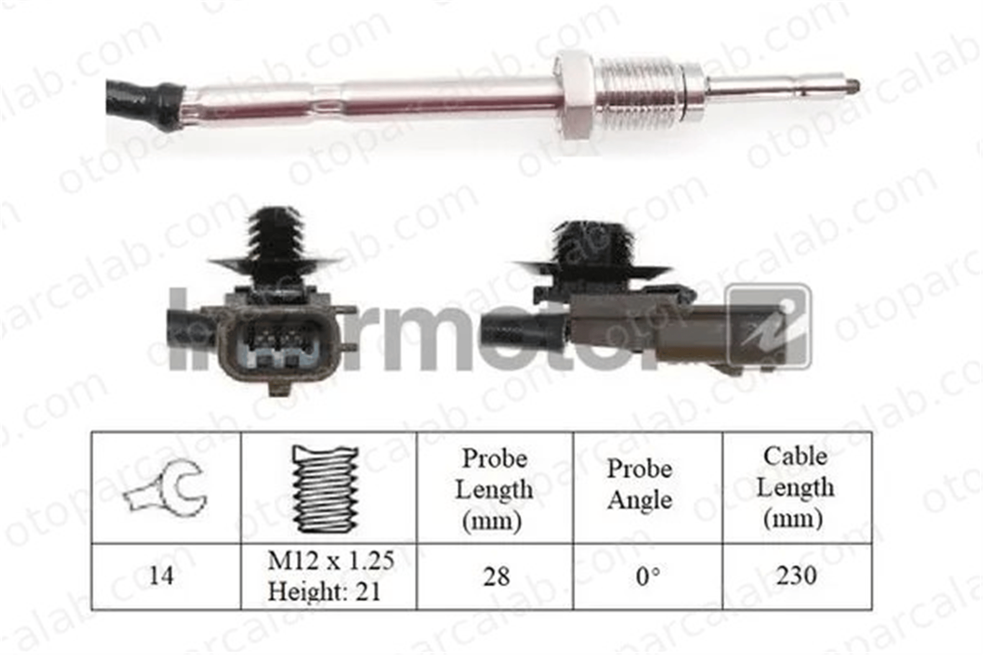 DELPHI TS30440-12B1 Egzoz Sıcaklık Sensörü RENAULT MEGANE III Grandtour MEGANE III Coupe 226402090R