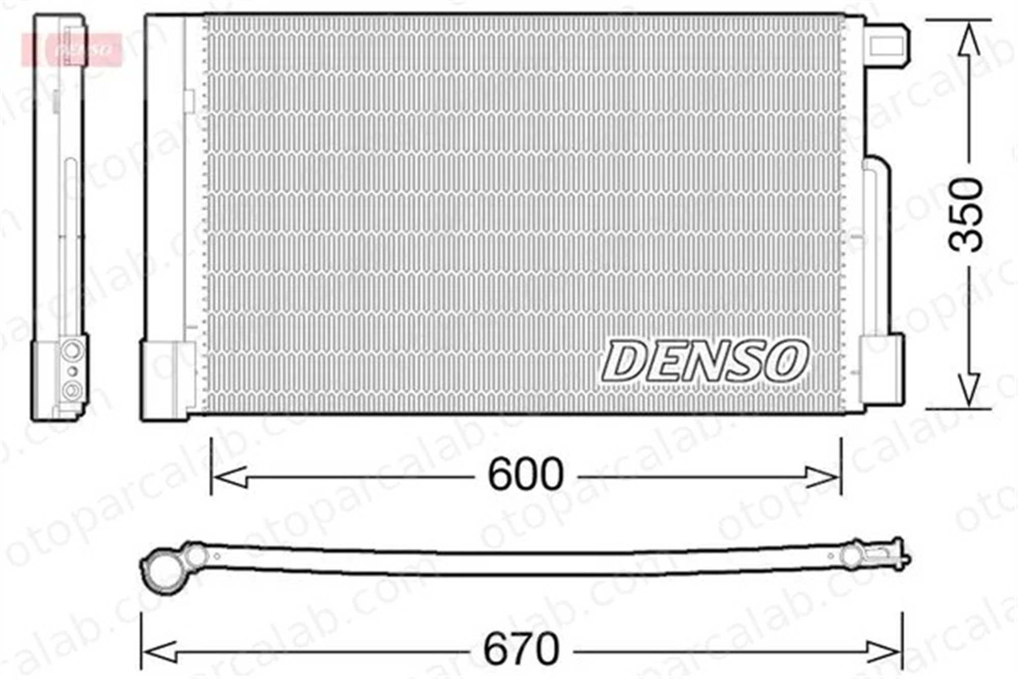 DENSO DCN01004 Klima Radyatörü FIAT PUNTO EVO OPEL CORSA D 52039557 1609867680
