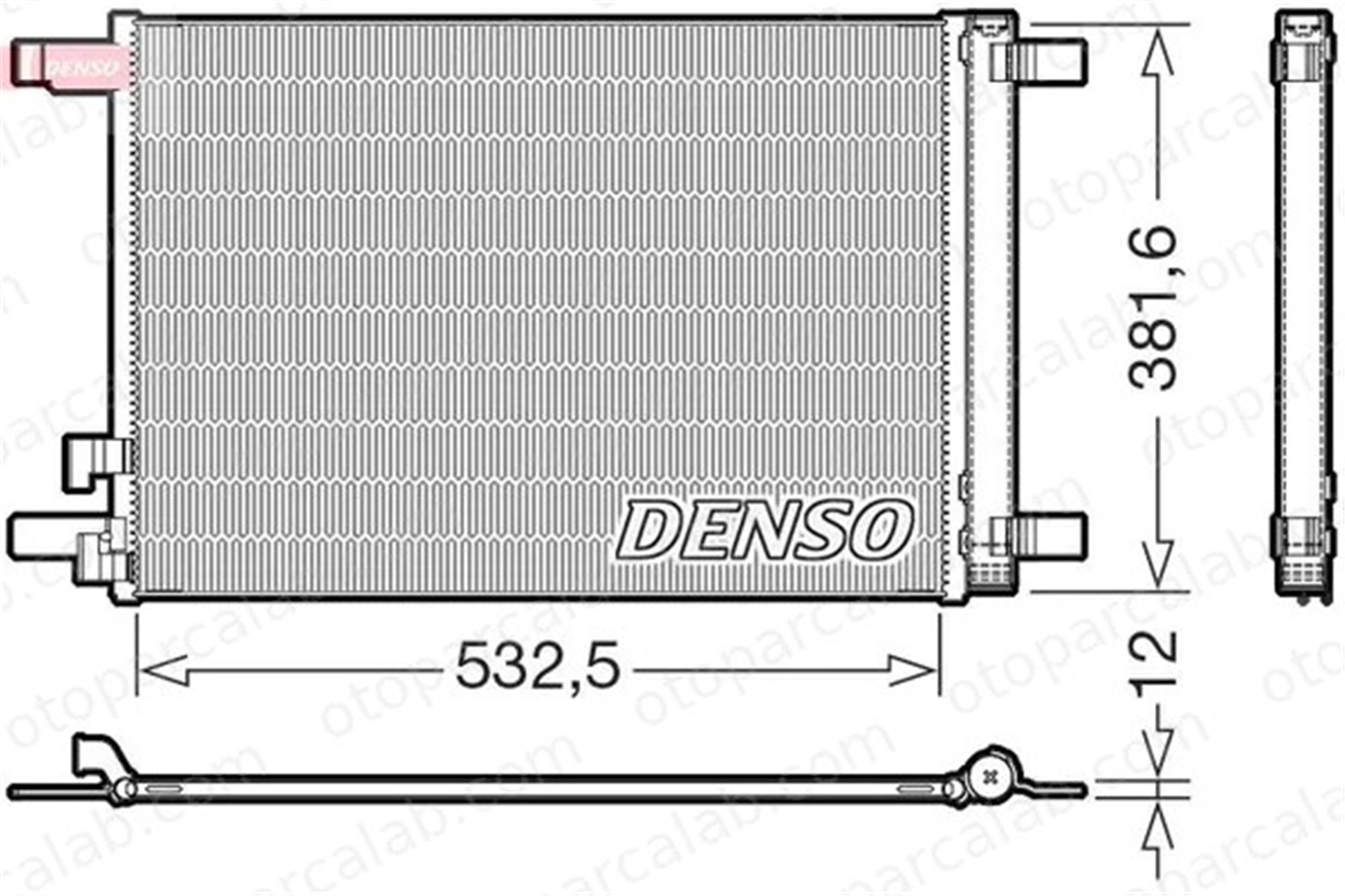 DENSO DCN02048 Klima Radyatörü VW PASSAT B8 PASSAT B8 Variant 5Q0816411BC 5WA816411A