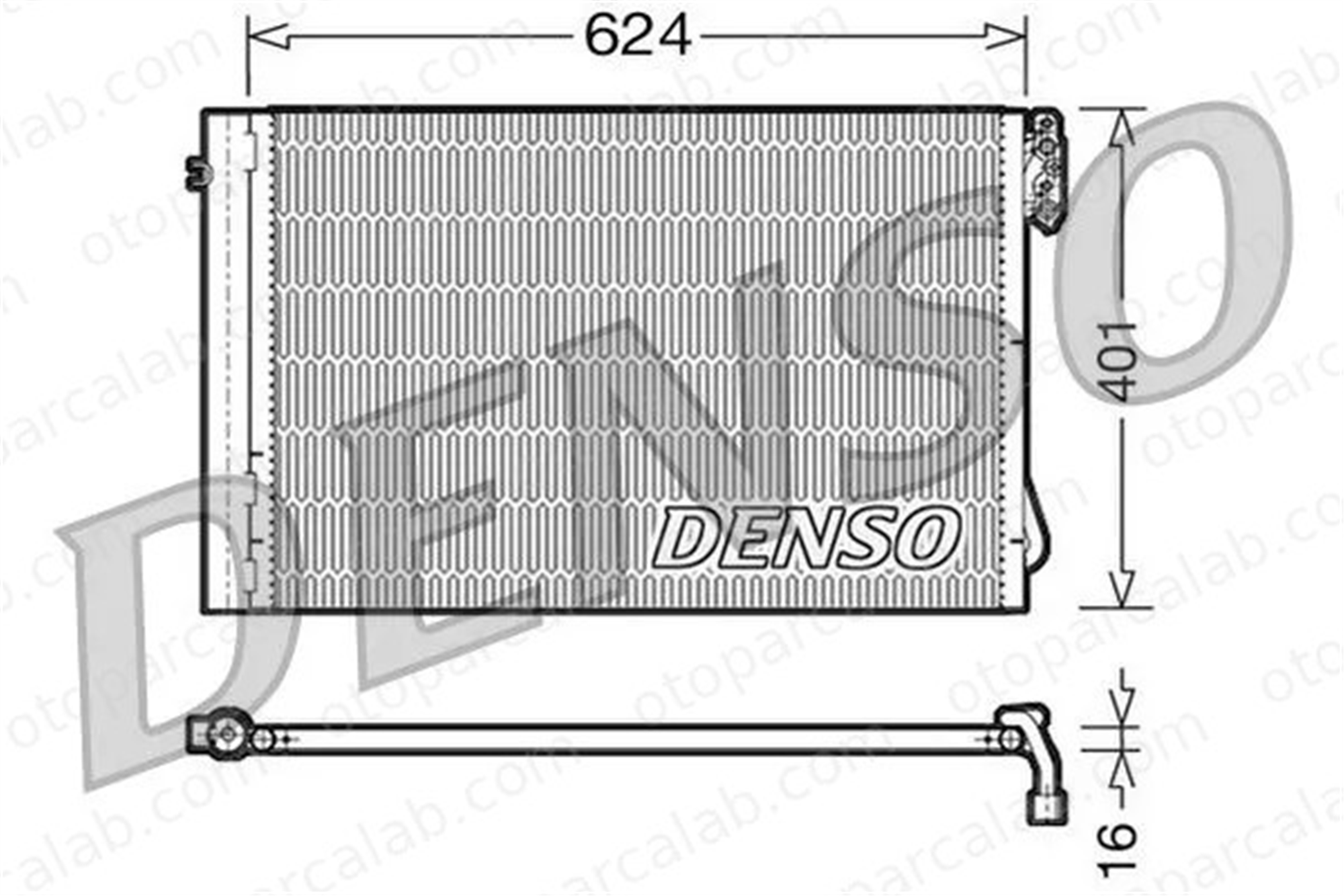DENSO DCN05011 Klima Radyatörü BMW 1 3 64539229022 64509169772