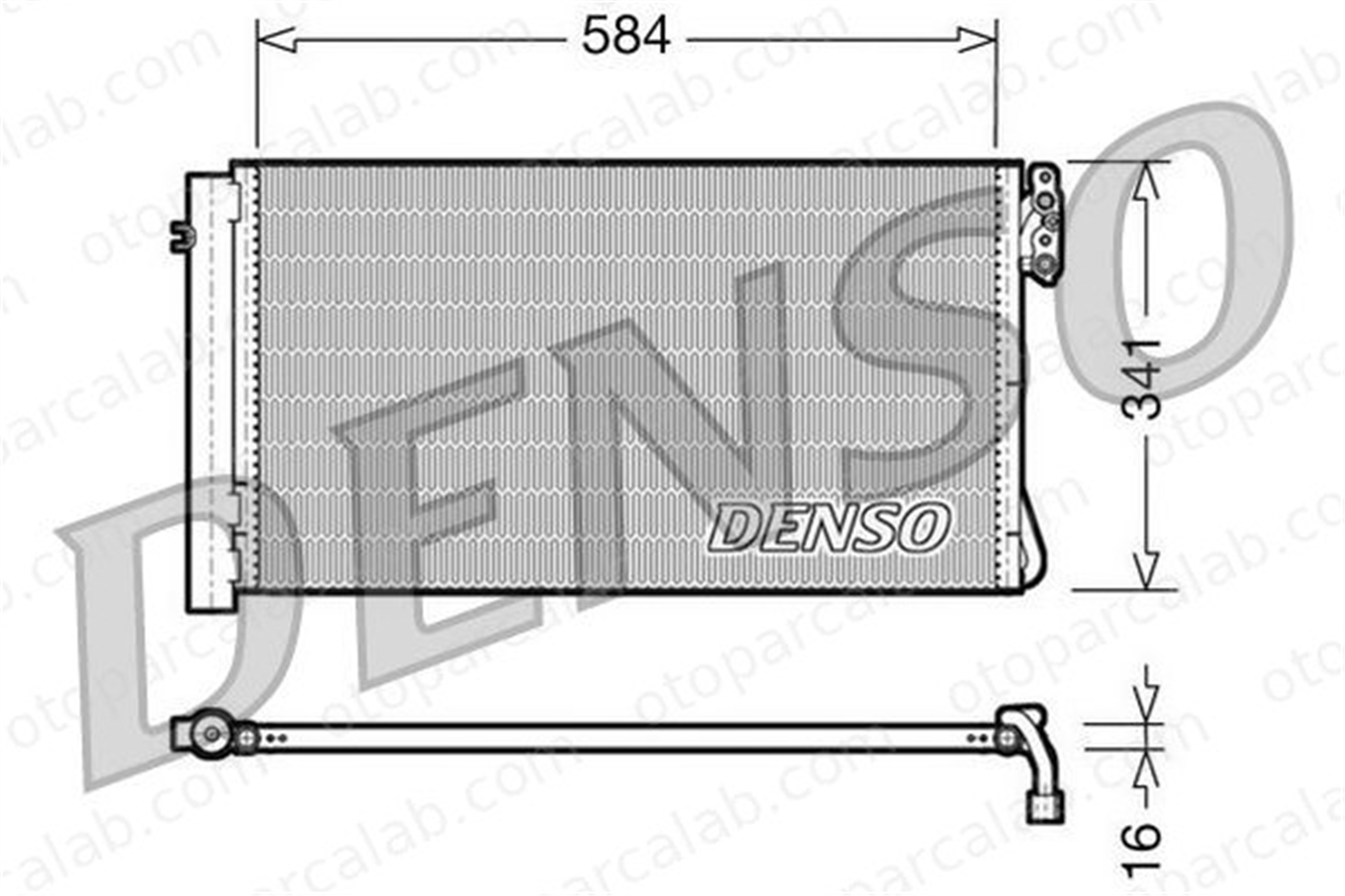 DENSO DCN05012 Klima Radyatörü BMW 3 Touring 3 64539229021 64509169789
