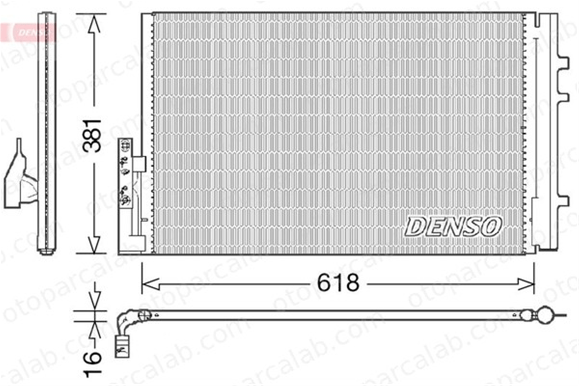 DENSO DCN05014 Klima Radyatörü BMW X3 X4 64539216143