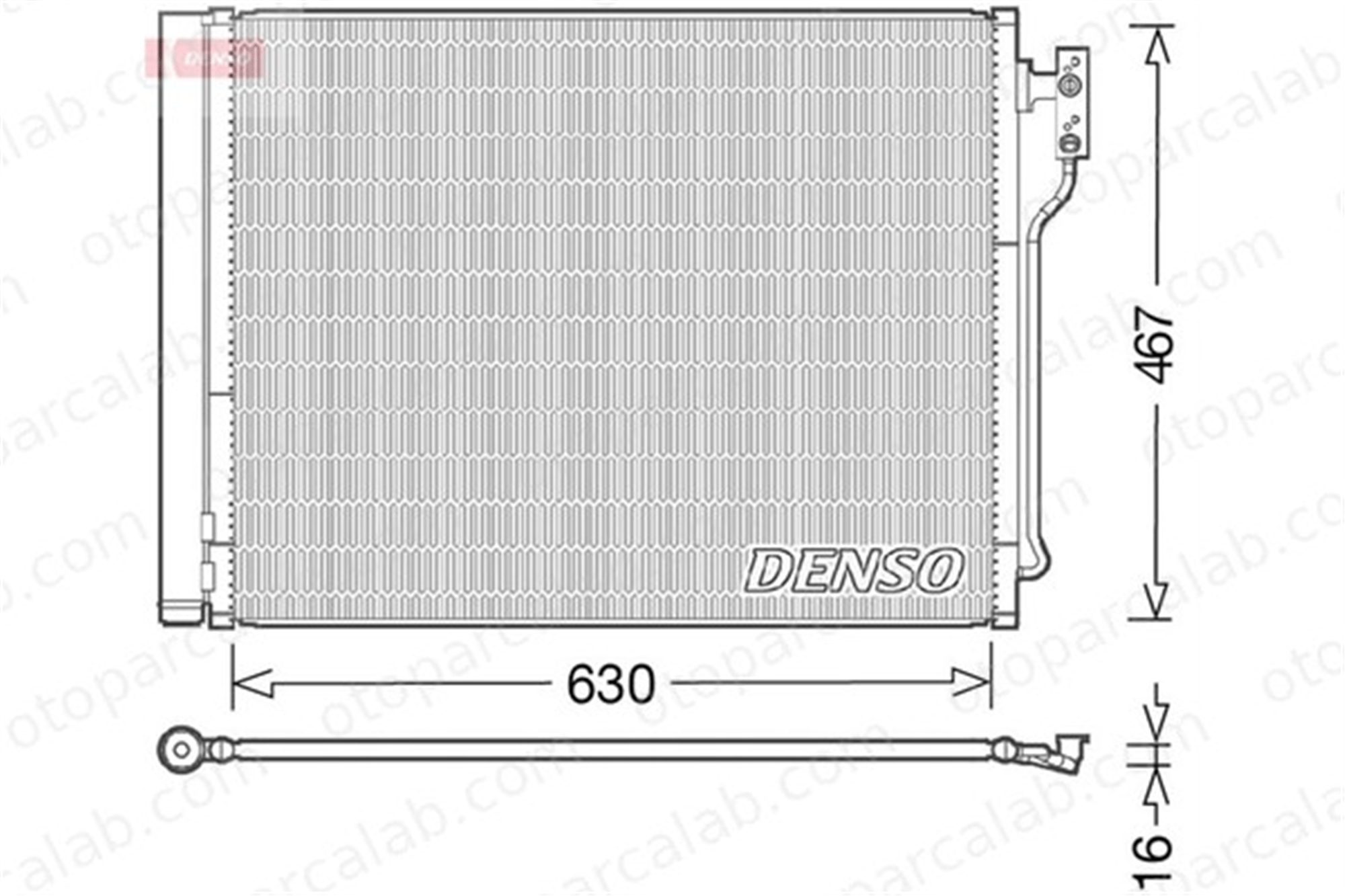DENSO DCN05031 Klima Radyatörü BMW 5 5 Touring 64536805453 64537618770