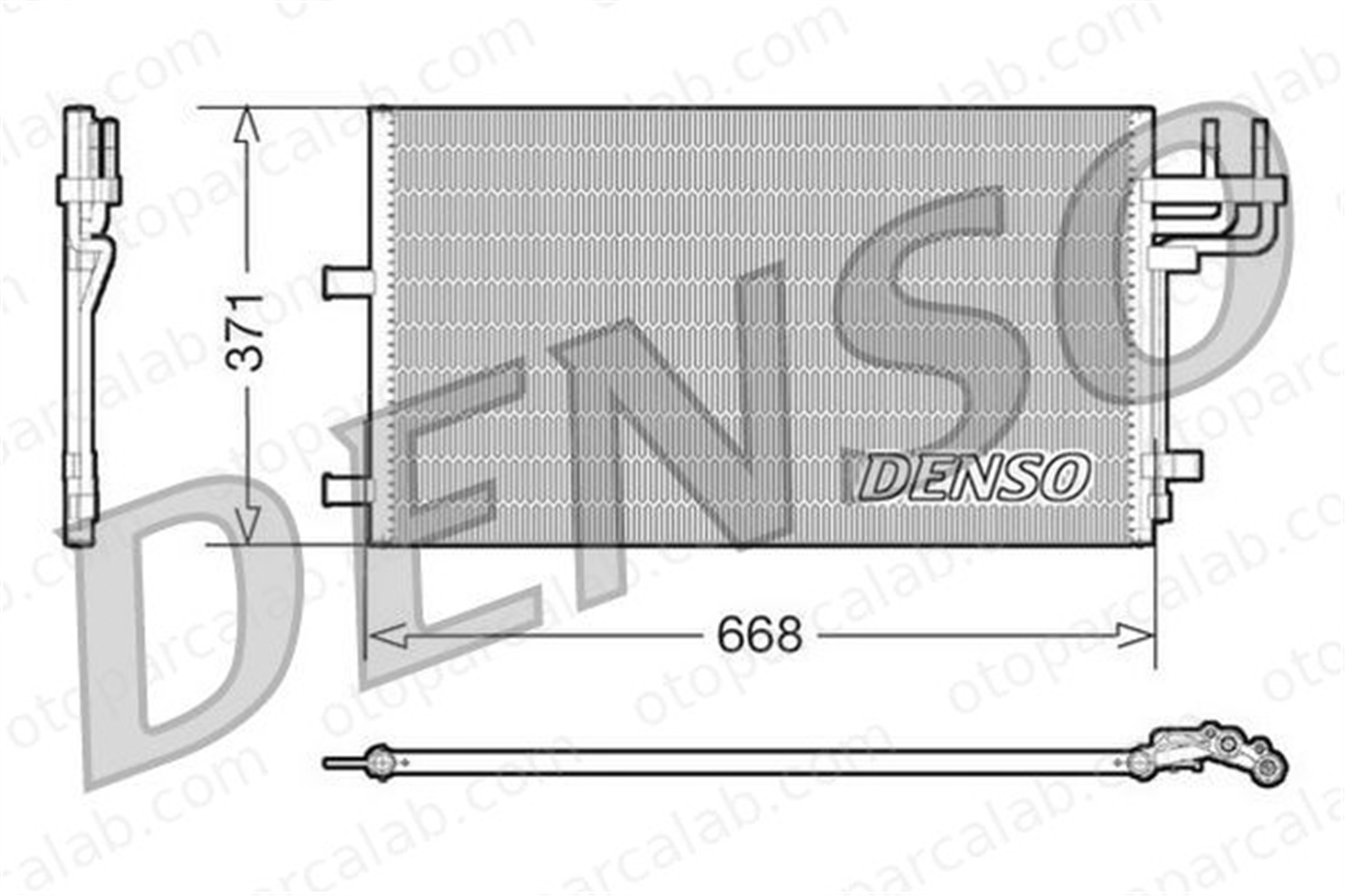 DENSO DCN10007 Klima Radyatörü FORD FOCUS II C-MAX 3M5H19710CC 1234248