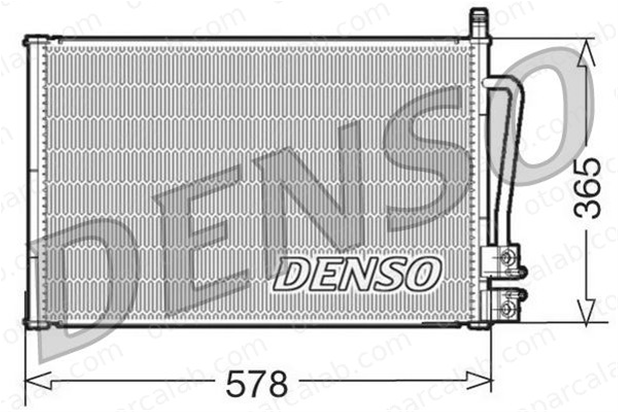 DENSO DCN10008 Klima Radyatörü FORD FIESTA V FUSION 5S6H19710BB 1384859