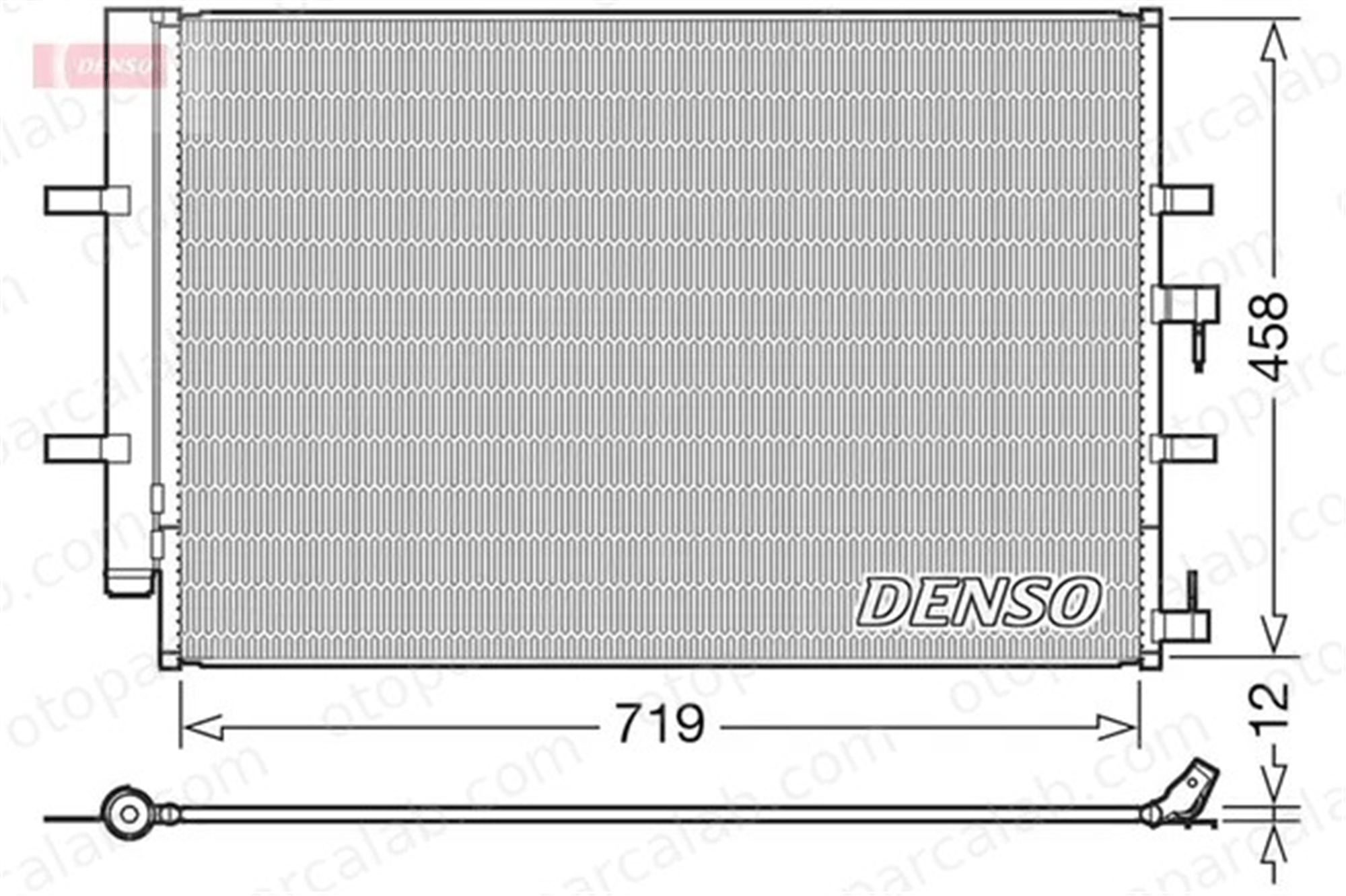 DENSO DCN10036 Klima Radyatörü FORD TRANSIT V363 Panelvan/Van TRANSIT V363 Platform şasi BK2119710AB 1778169