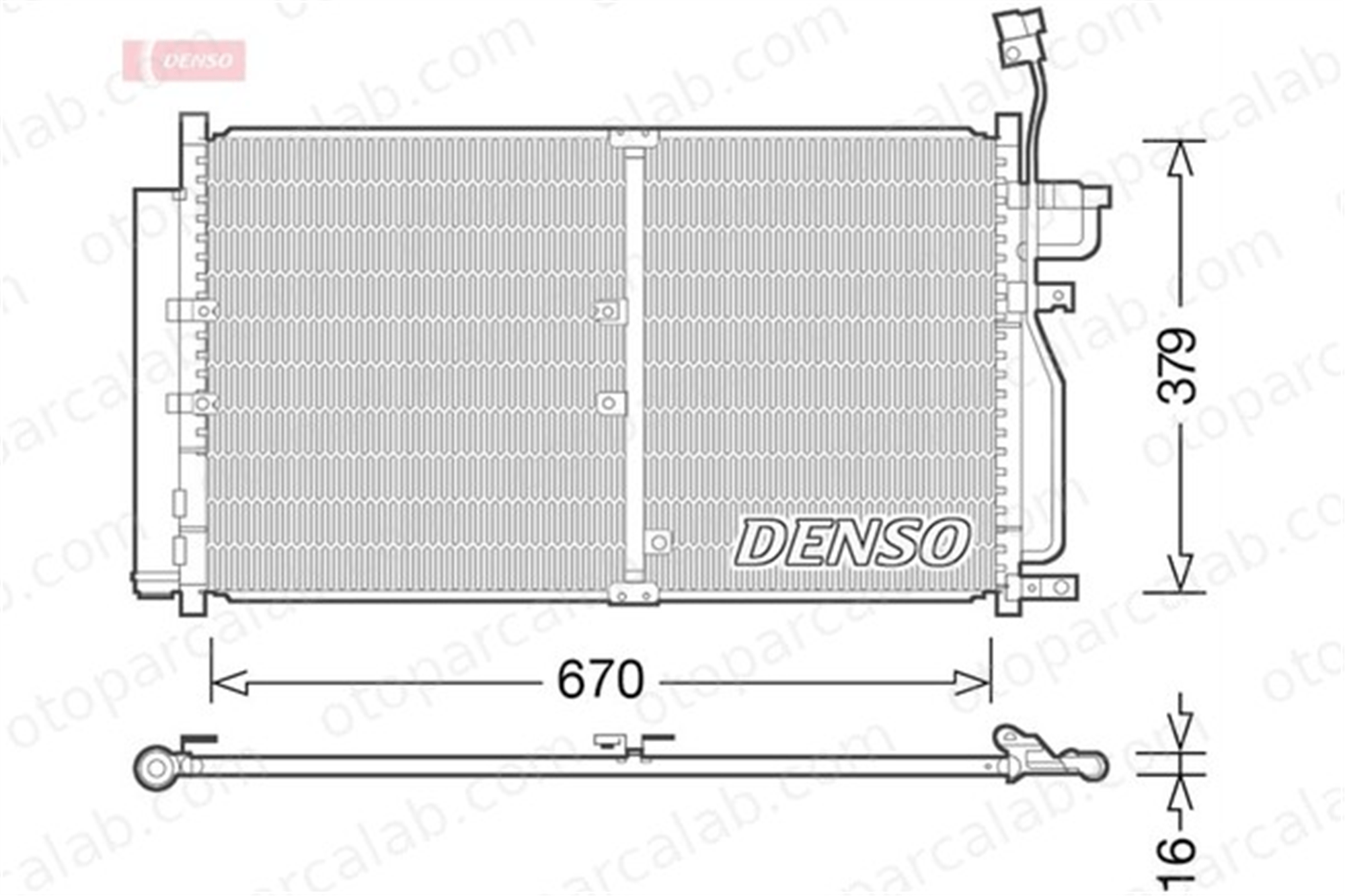 DENSO DCN15003 Klima Radyatörü OPEL ANTARA A CHEVROLET CAPTIVA 20759648 4806936